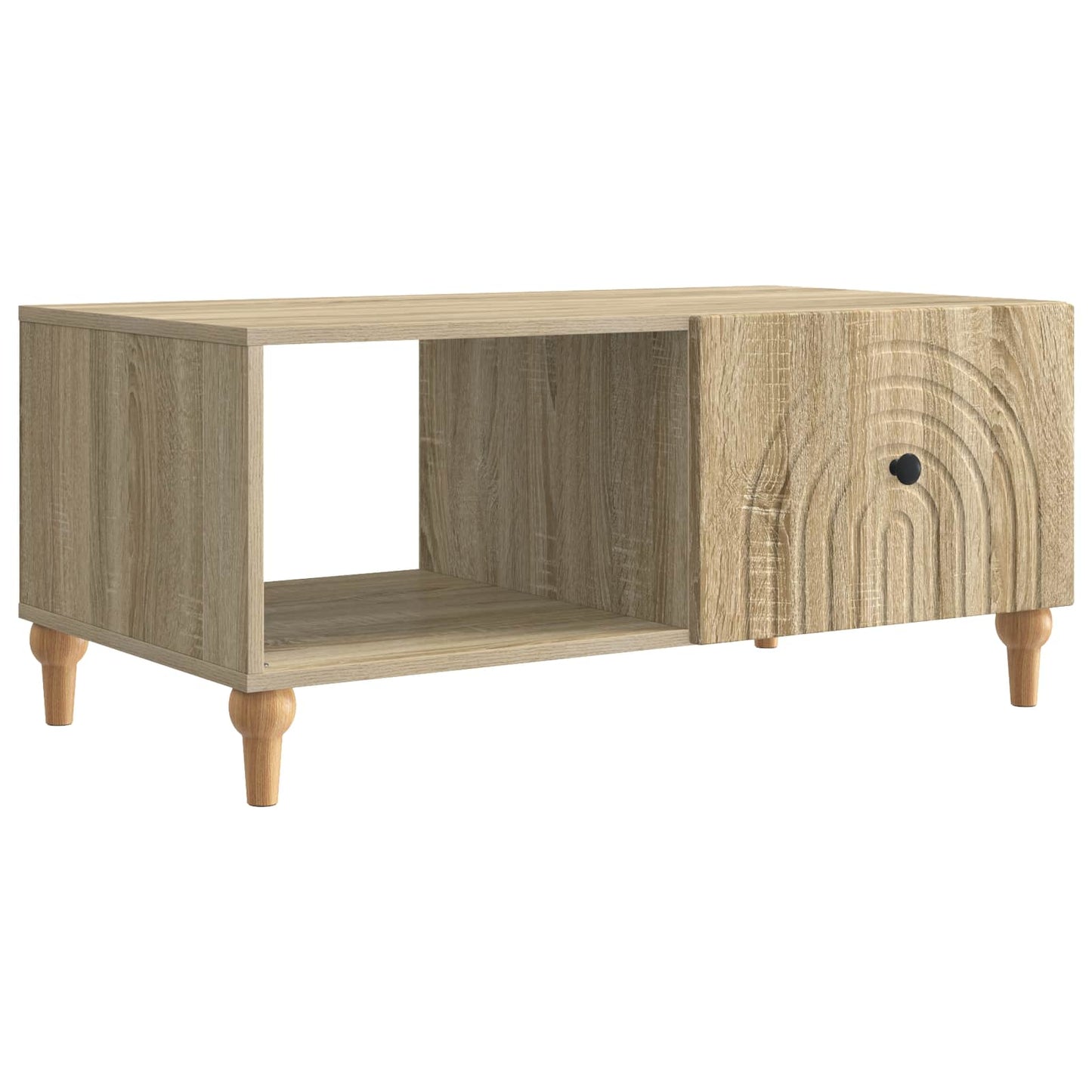 Salontafel Sonoma Eiken 90 x 50 x 40 cm Bewerkt hout is nu te koop bij PeponiXL, paradijselijk wonen!