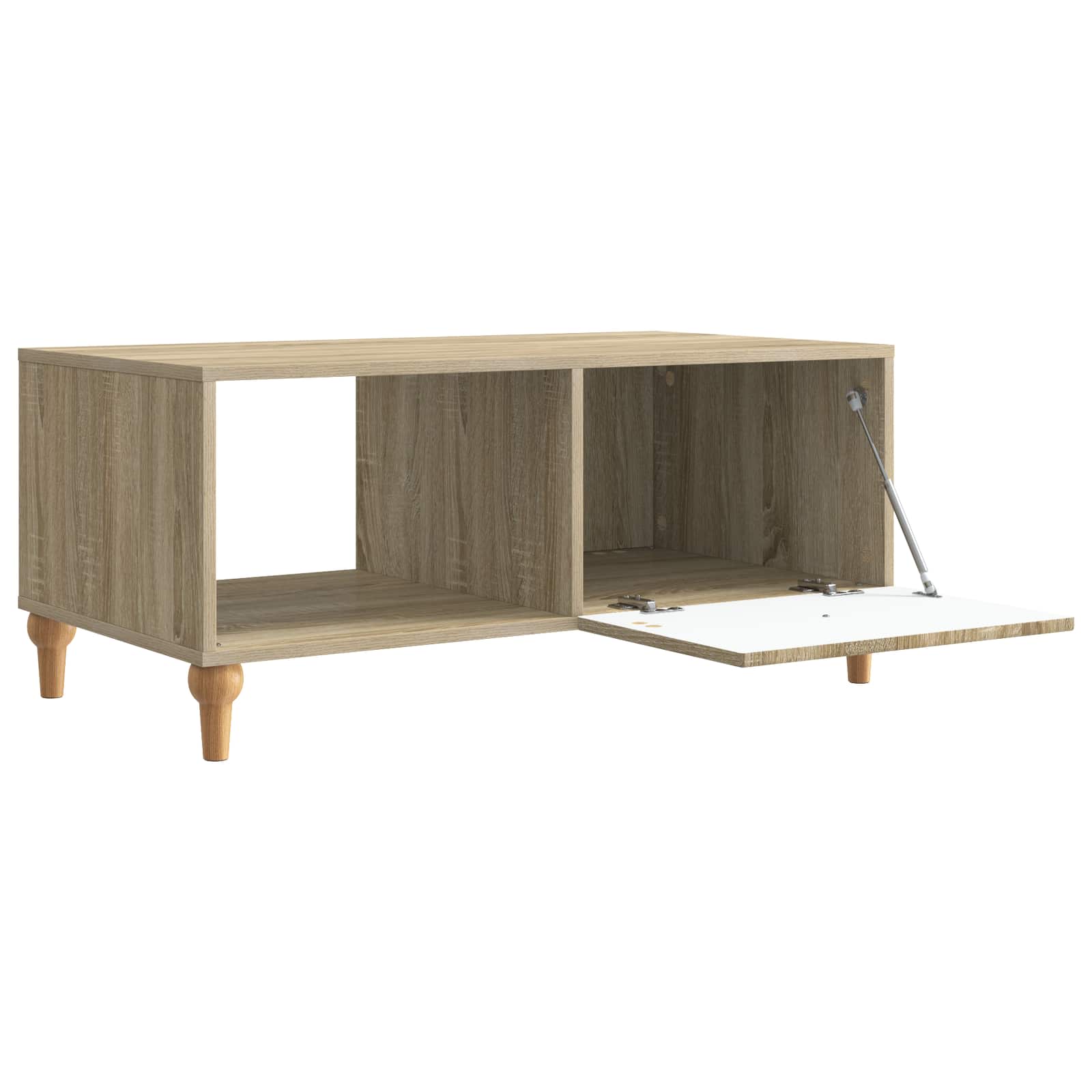 Salontafel Sonoma Eiken 90 x 50 x 40 cm Bewerkt hout is nu te koop bij PeponiXL, paradijselijk wonen!