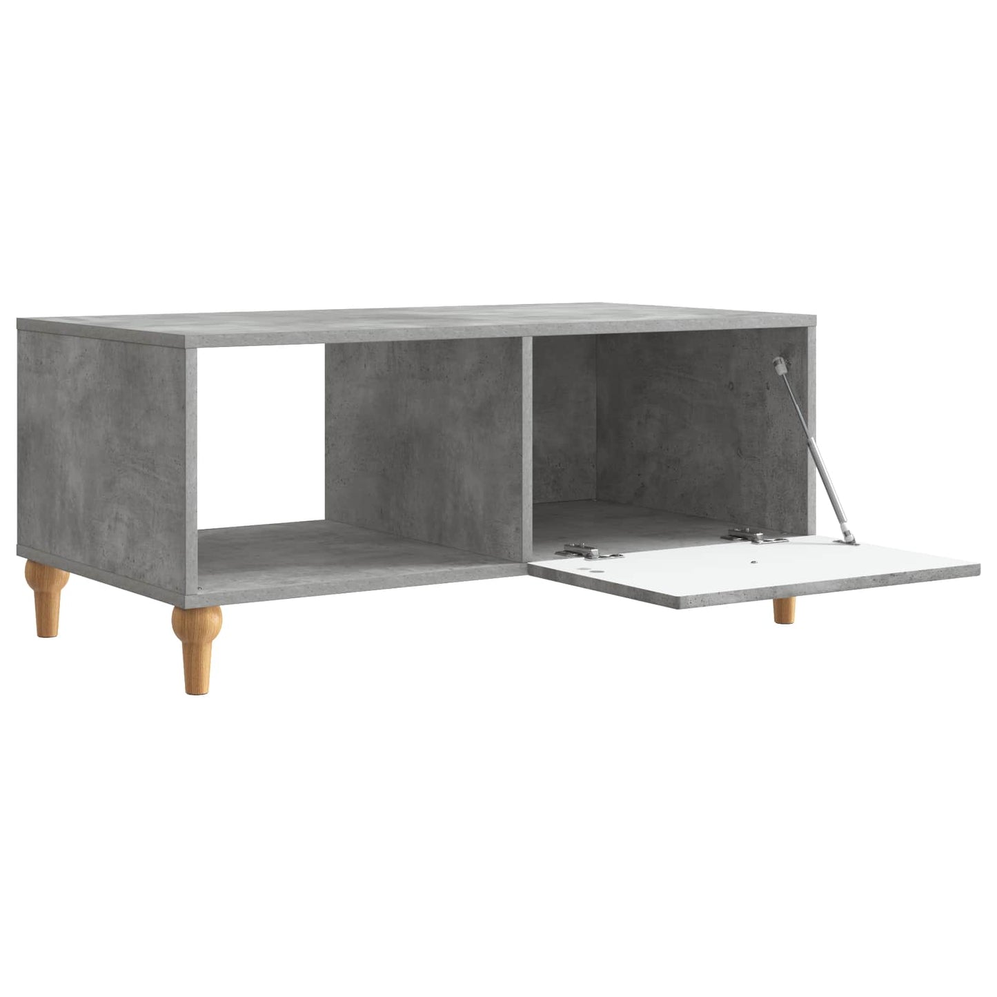 Salontafel Betongrijs 90 x 50 x 40 cm Bewerkt hout is nu te koop bij PeponiXL, paradijselijk wonen!