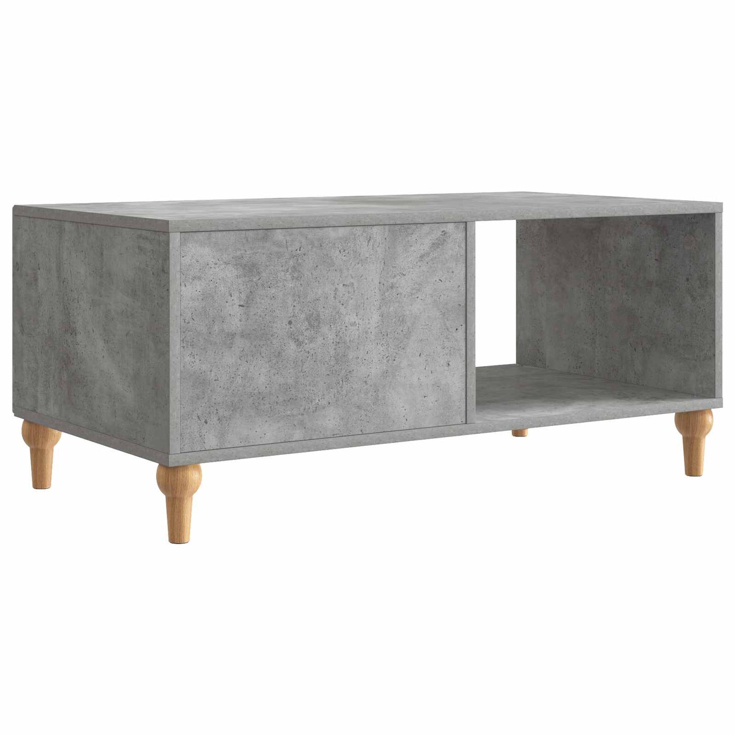 Salontafel Betongrijs 90 x 50 x 40 cm Bewerkt hout is nu te koop bij PeponiXL, paradijselijk wonen!