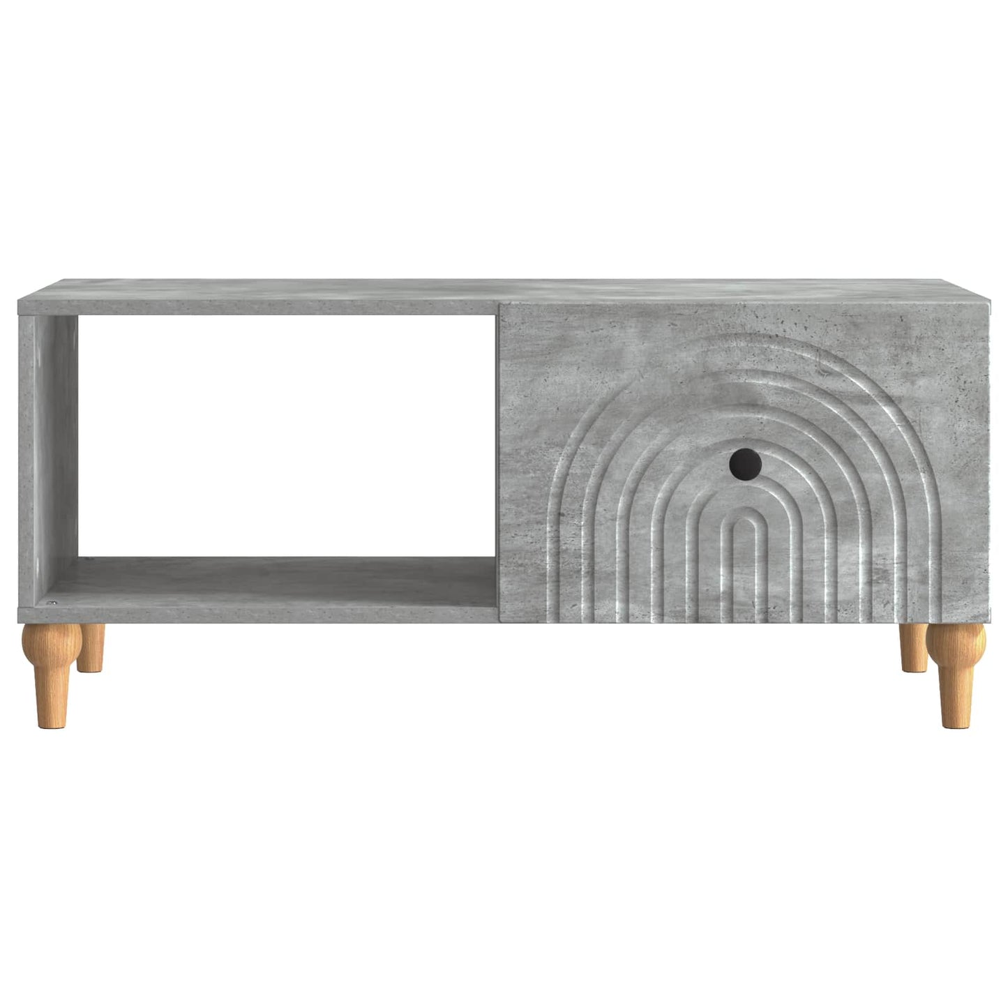 Salontafel Betongrijs 90 x 50 x 40 cm Bewerkt hout is nu te koop bij PeponiXL, paradijselijk wonen!