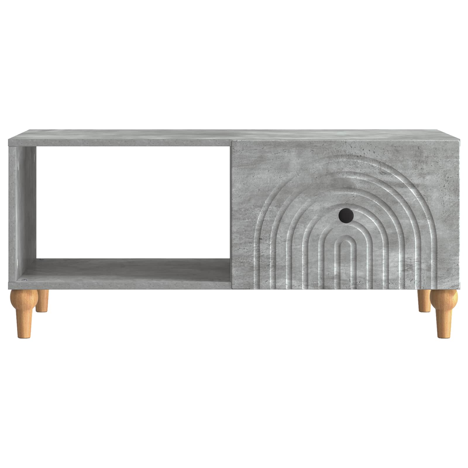 Salontafel Betongrijs 90 x 50 x 40 cm Bewerkt hout is nu te koop bij PeponiXL, paradijselijk wonen!