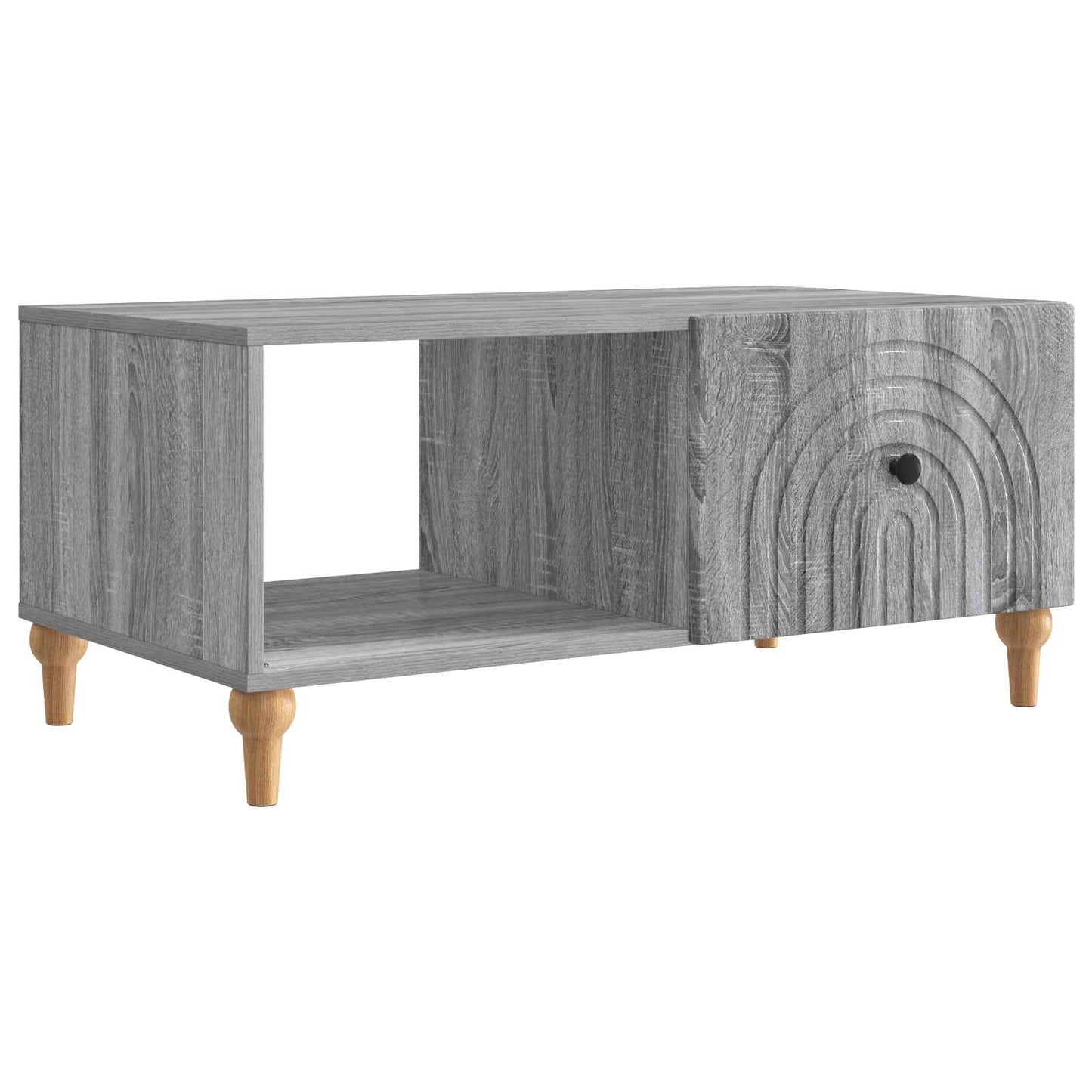Salontafel Grijs sonoma 90 x 50 x 40 cm Bewerkt hout is nu te koop bij PeponiXL, paradijselijk wonen!
