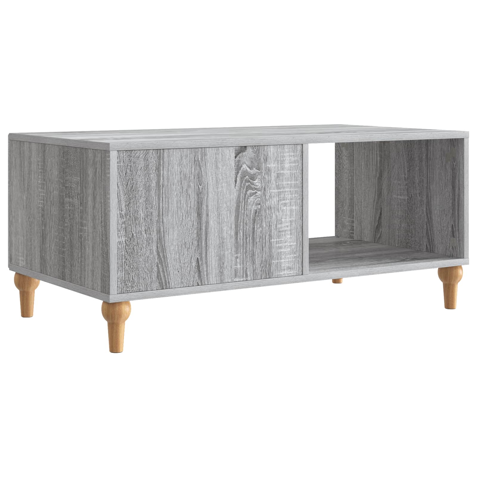 Salontafel Grijs sonoma 90 x 50 x 40 cm Bewerkt hout is nu te koop bij PeponiXL, paradijselijk wonen!