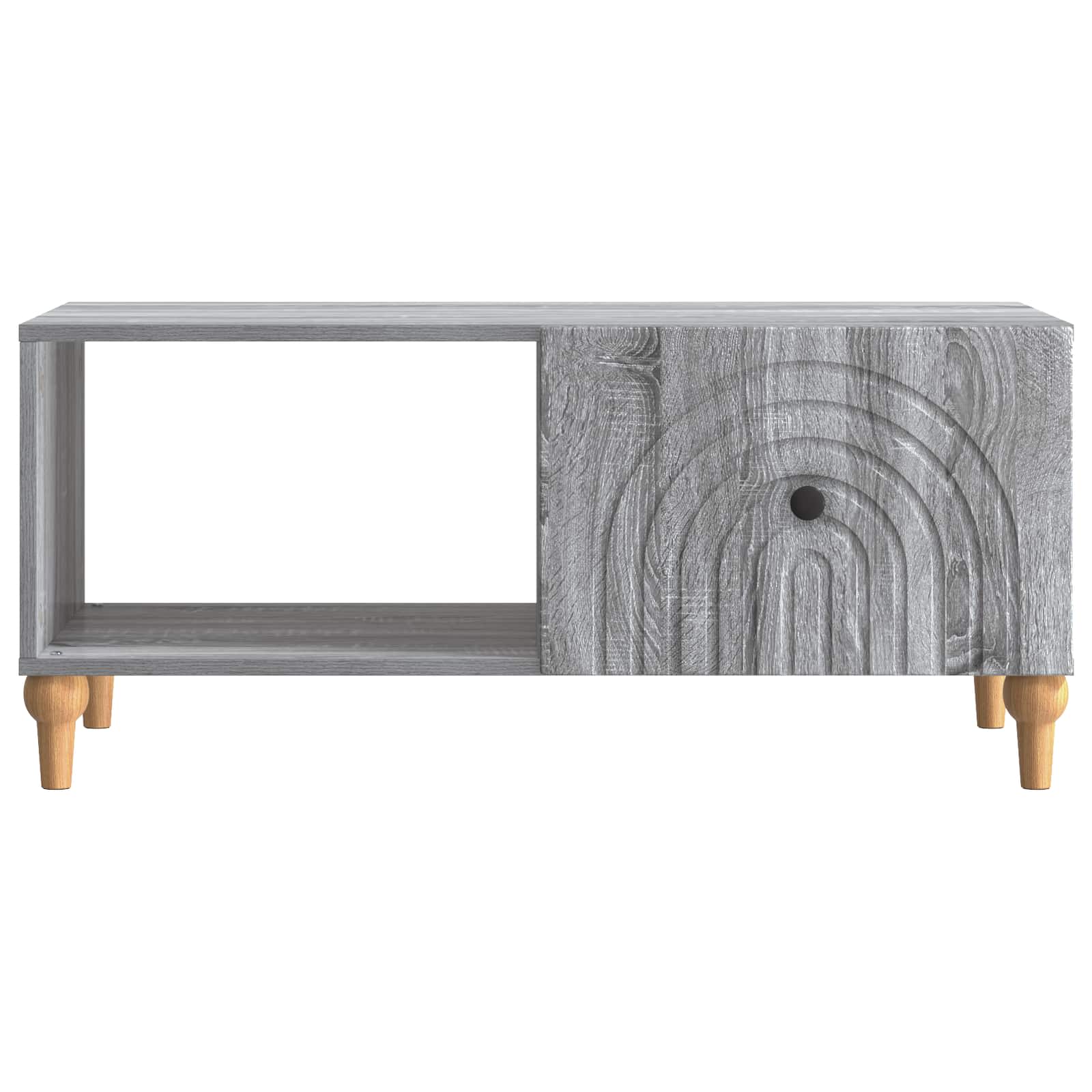 Salontafel Grijs sonoma 90 x 50 x 40 cm Bewerkt hout is nu te koop bij PeponiXL, paradijselijk wonen!