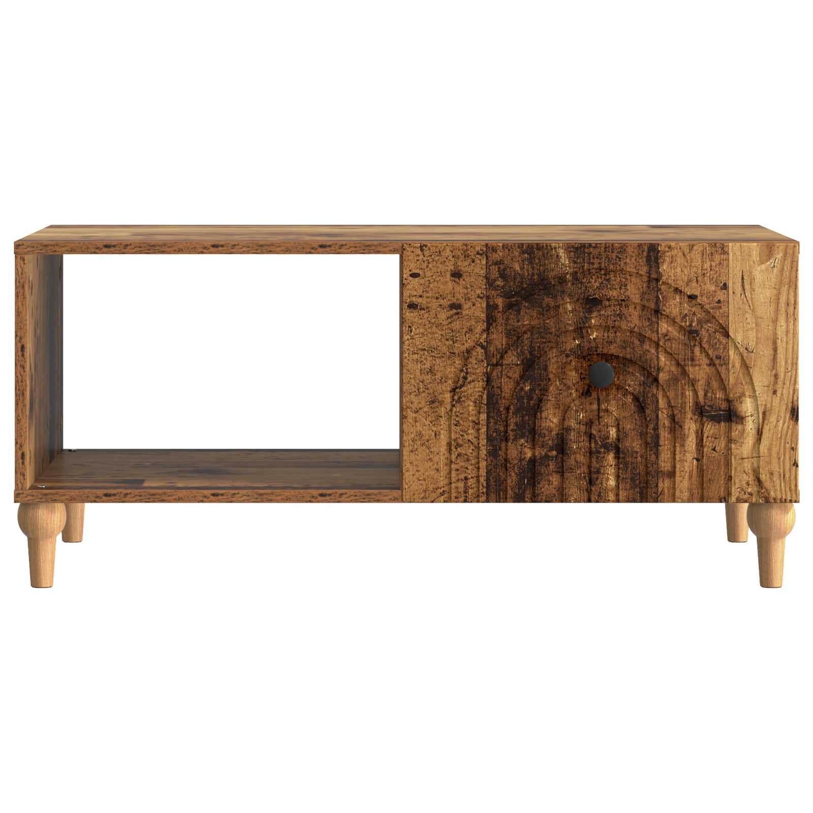 Salontafel Oud hout 90 x 50 x 40 cm Bewerkt hout is nu te koop bij PeponiXL, paradijselijk wonen!