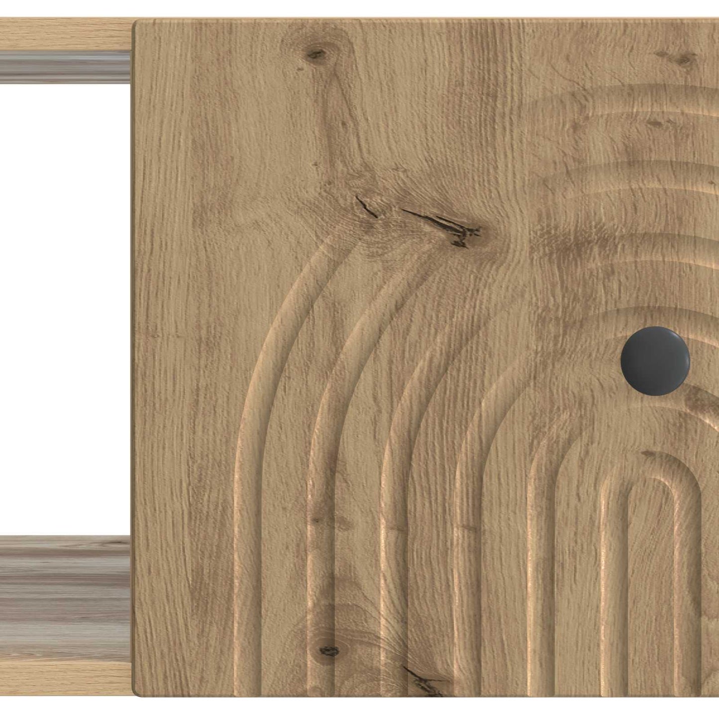 Salontafel Artisanaal eiken 90 x 50 x 40 cm Bewerkt hout is nu te koop bij PeponiXL, paradijselijk wonen!