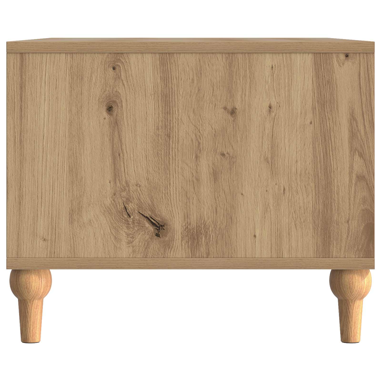 Salontafel Artisanaal eiken 90 x 50 x 40 cm Bewerkt hout is nu te koop bij PeponiXL, paradijselijk wonen!