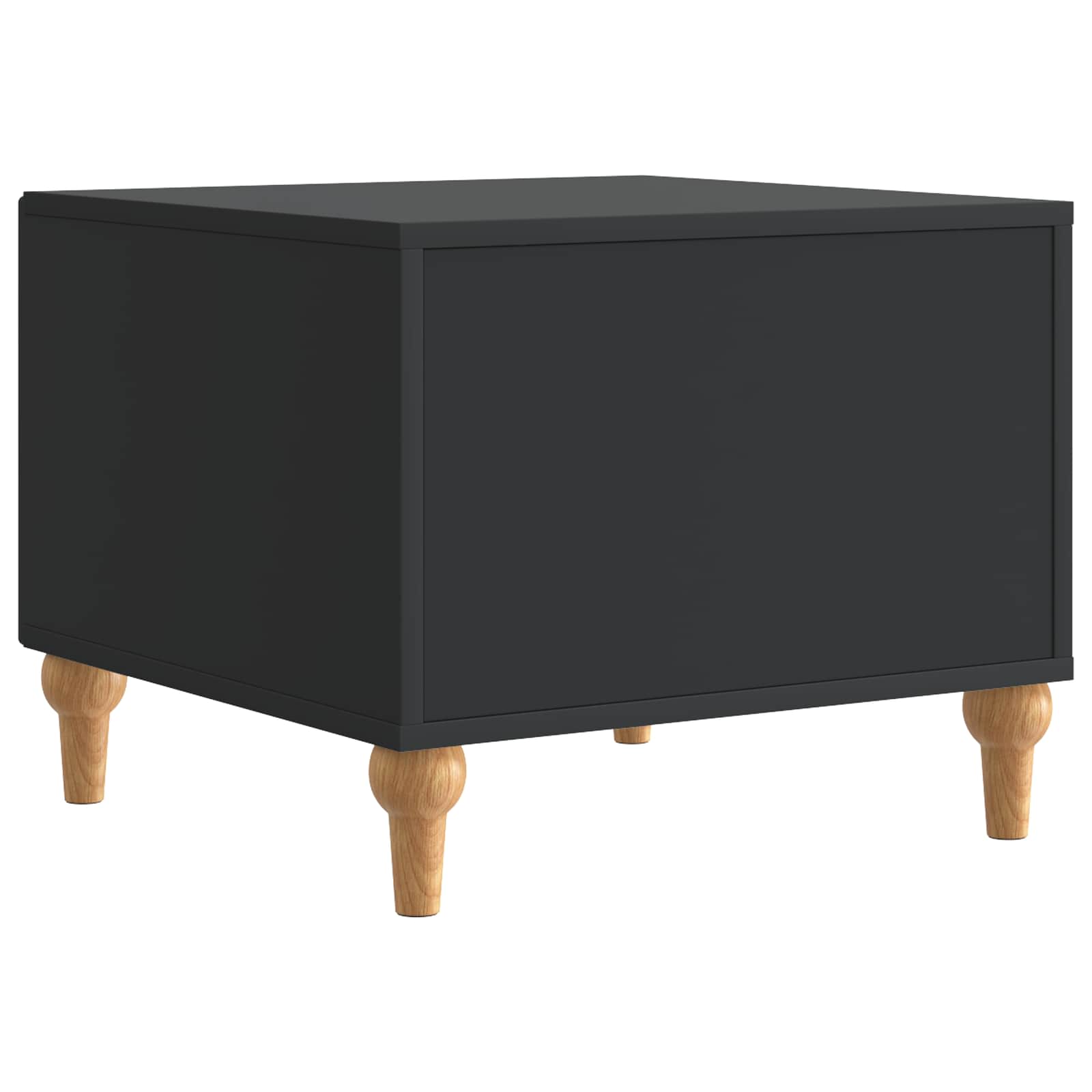 Salontafel met lade Zwart 49 x 50 x 40 cm Bewerkt hout is nu te koop bij PeponiXL, paradijselijk wonen!