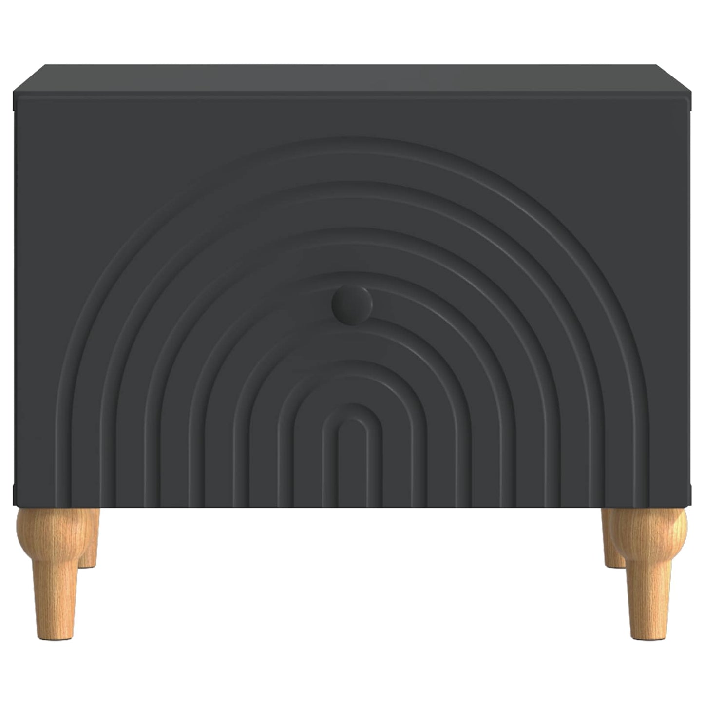 Salontafel met lade Zwart 49 x 50 x 40 cm Bewerkt hout is nu te koop bij PeponiXL, paradijselijk wonen!