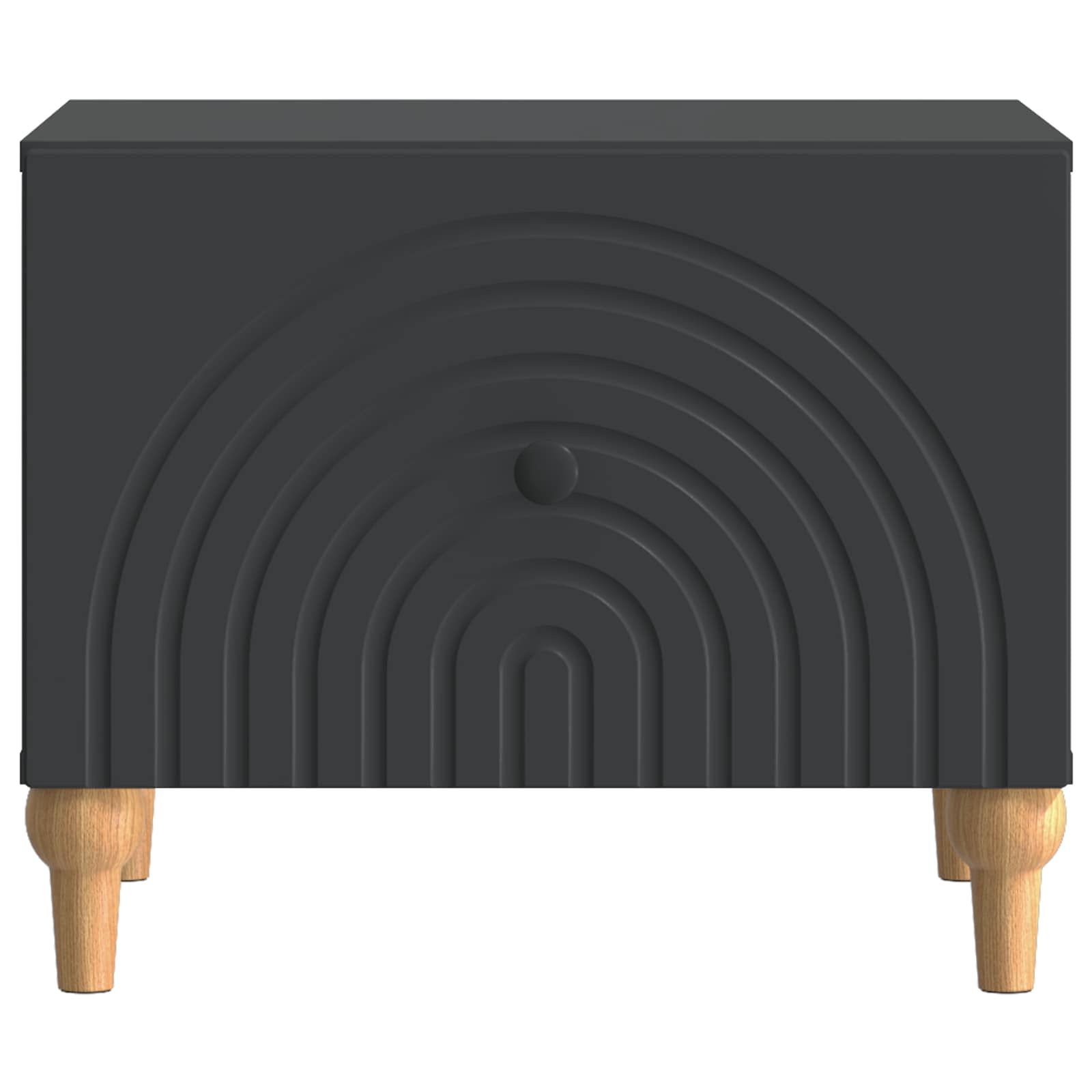 Salontafel met lade Zwart 49 x 50 x 40 cm Bewerkt hout is nu te koop bij PeponiXL, paradijselijk wonen!