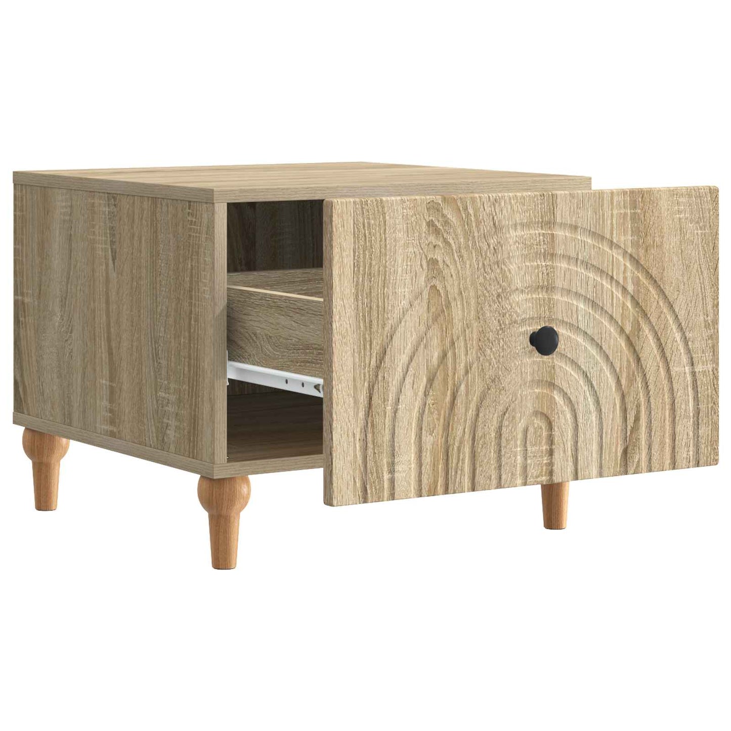 Salontafel met lade Sonoma Eiken 49 x 50 x 40 cm Bewerkt hout is nu te koop bij PeponiXL, paradijselijk wonen!