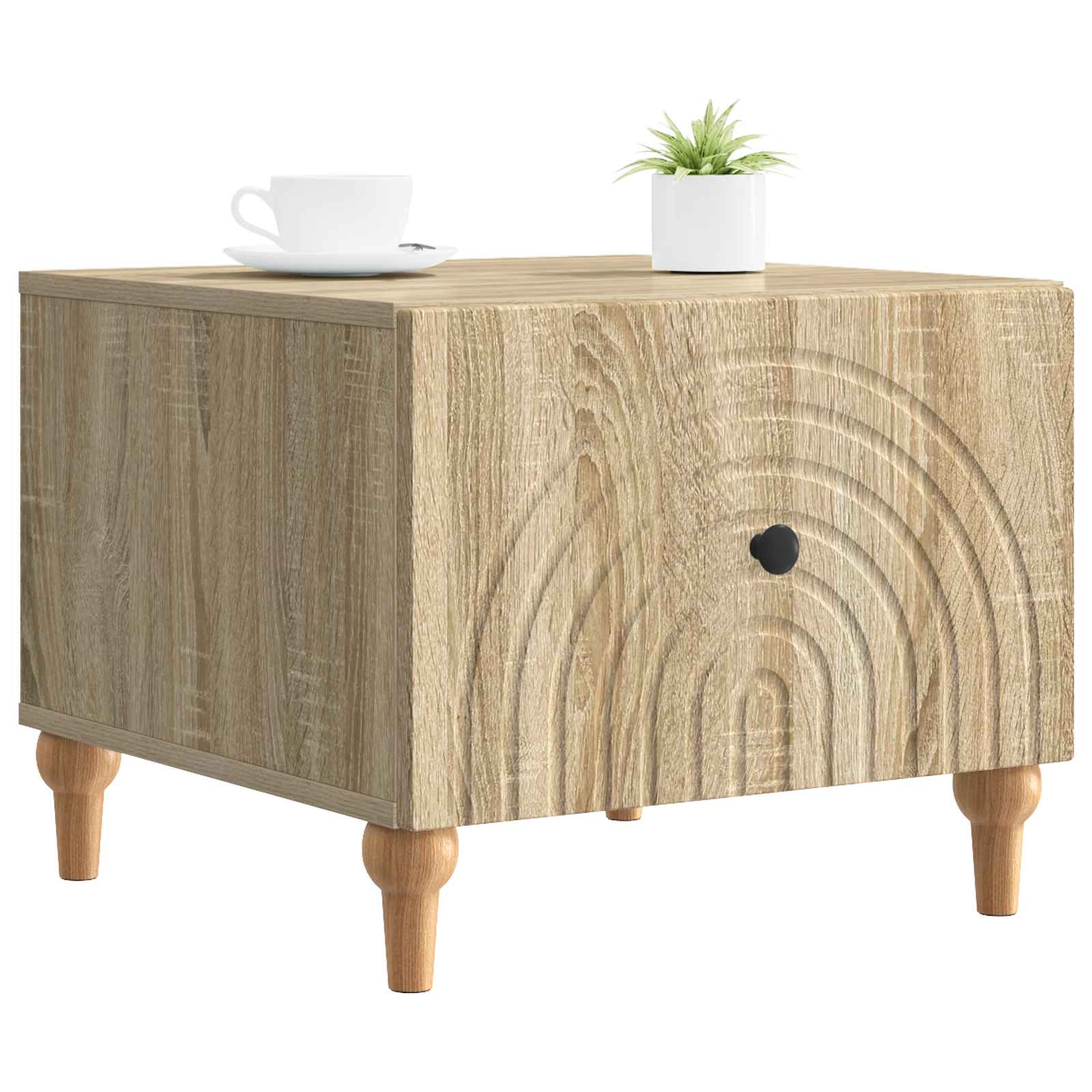 Salontafel met lade Sonoma Eiken 49 x 50 x 40 cm Bewerkt hout is nu te koop bij PeponiXL, paradijselijk wonen!