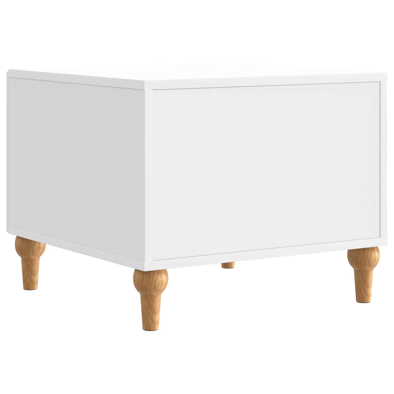 Salontafel met lade Hoogglans Wit 49 x 50 x 40 cm Bewerkt hout is nu te koop bij PeponiXL, paradijselijk wonen!