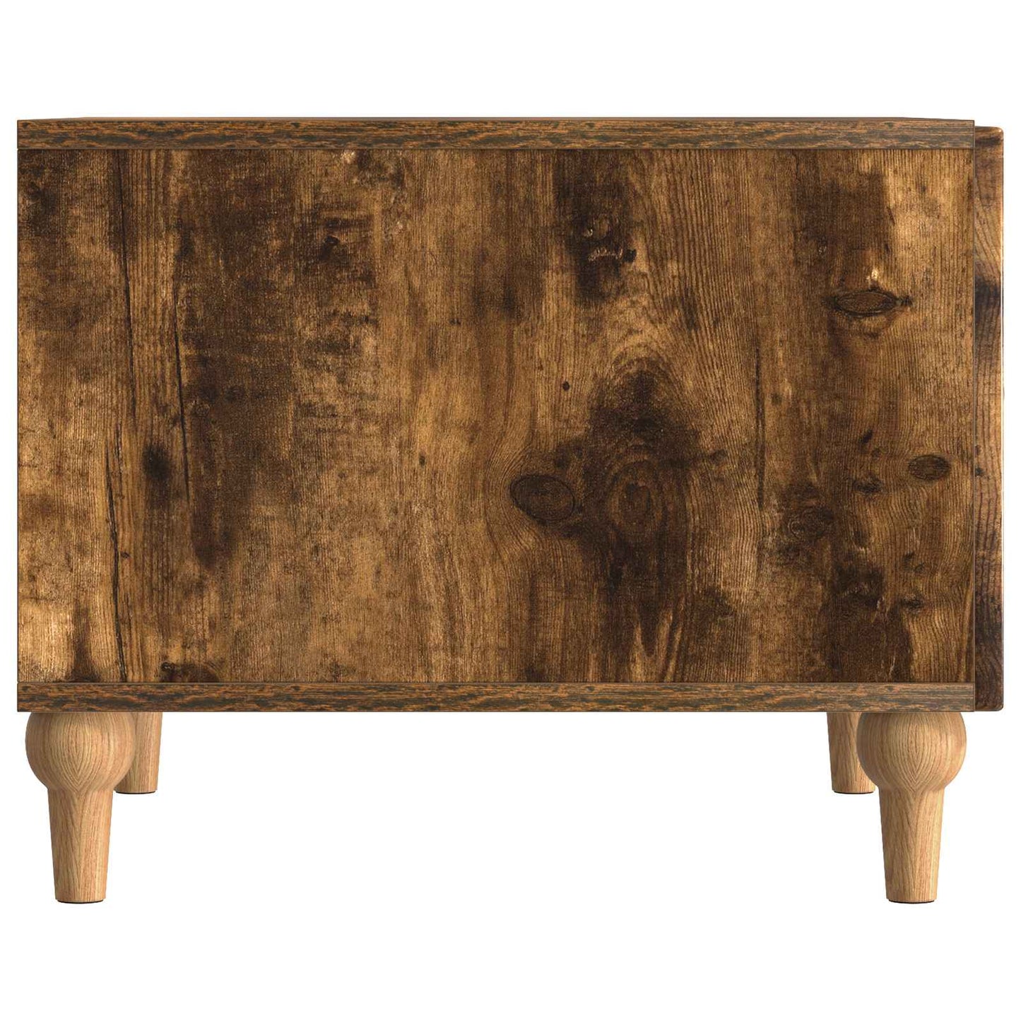 Salontafel met lade Gerookt eiken 49 x 50 x 40 cm Bewerkt hout is nu te koop bij PeponiXL, paradijselijk wonen!