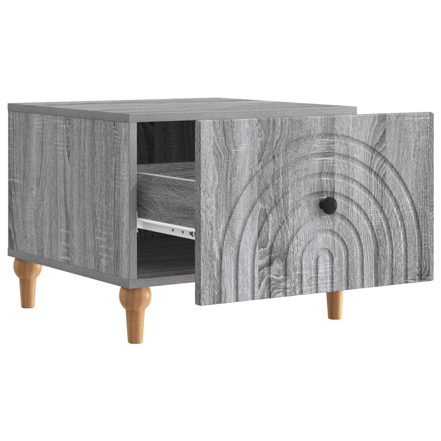 Salontafel met lade Grijs sonoma 49 x 50 x 40 cm Bewerkt hout is nu te koop bij PeponiXL, paradijselijk wonen!