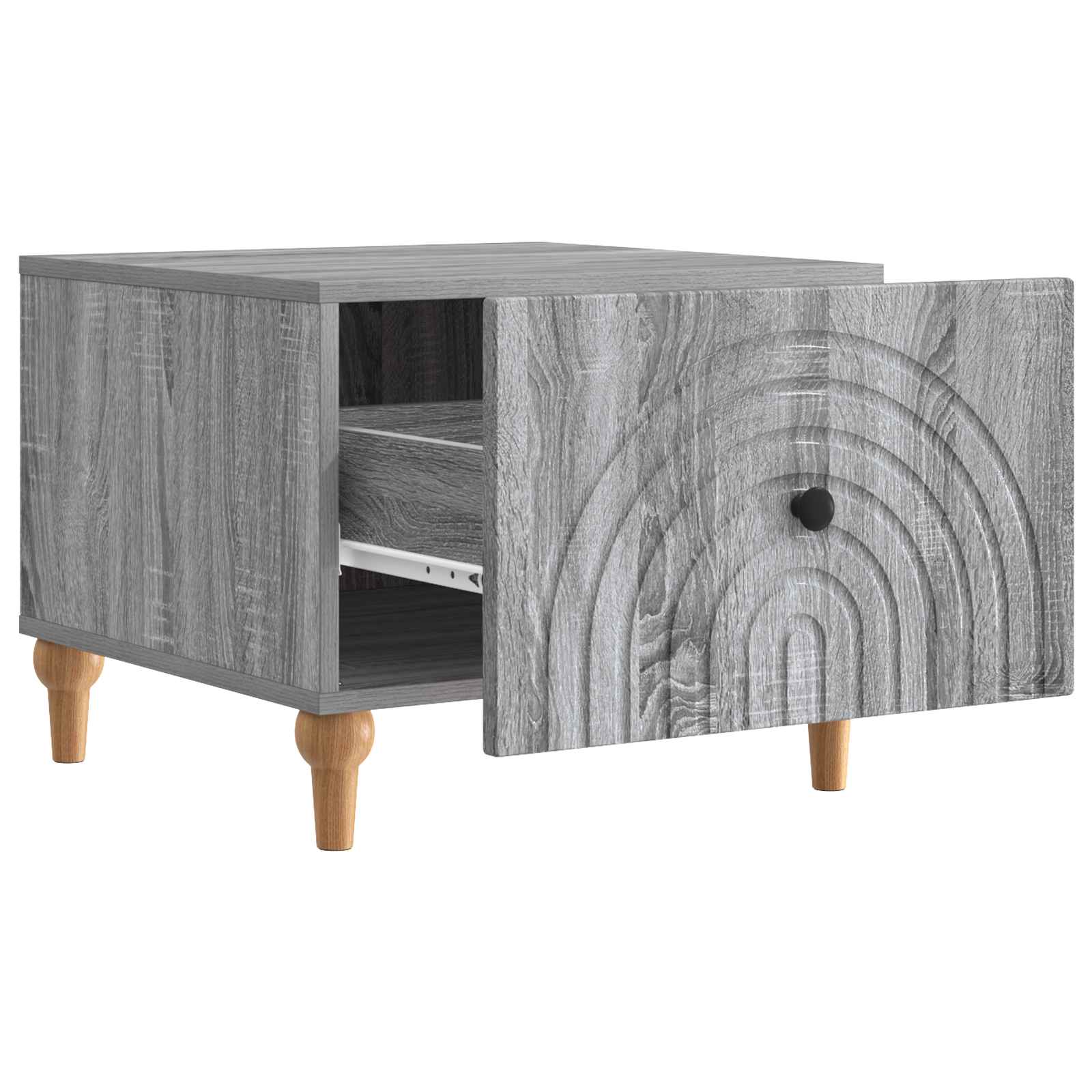 Salontafel met lade Grijs sonoma 49 x 50 x 40 cm Bewerkt hout is nu te koop bij PeponiXL, paradijselijk wonen!