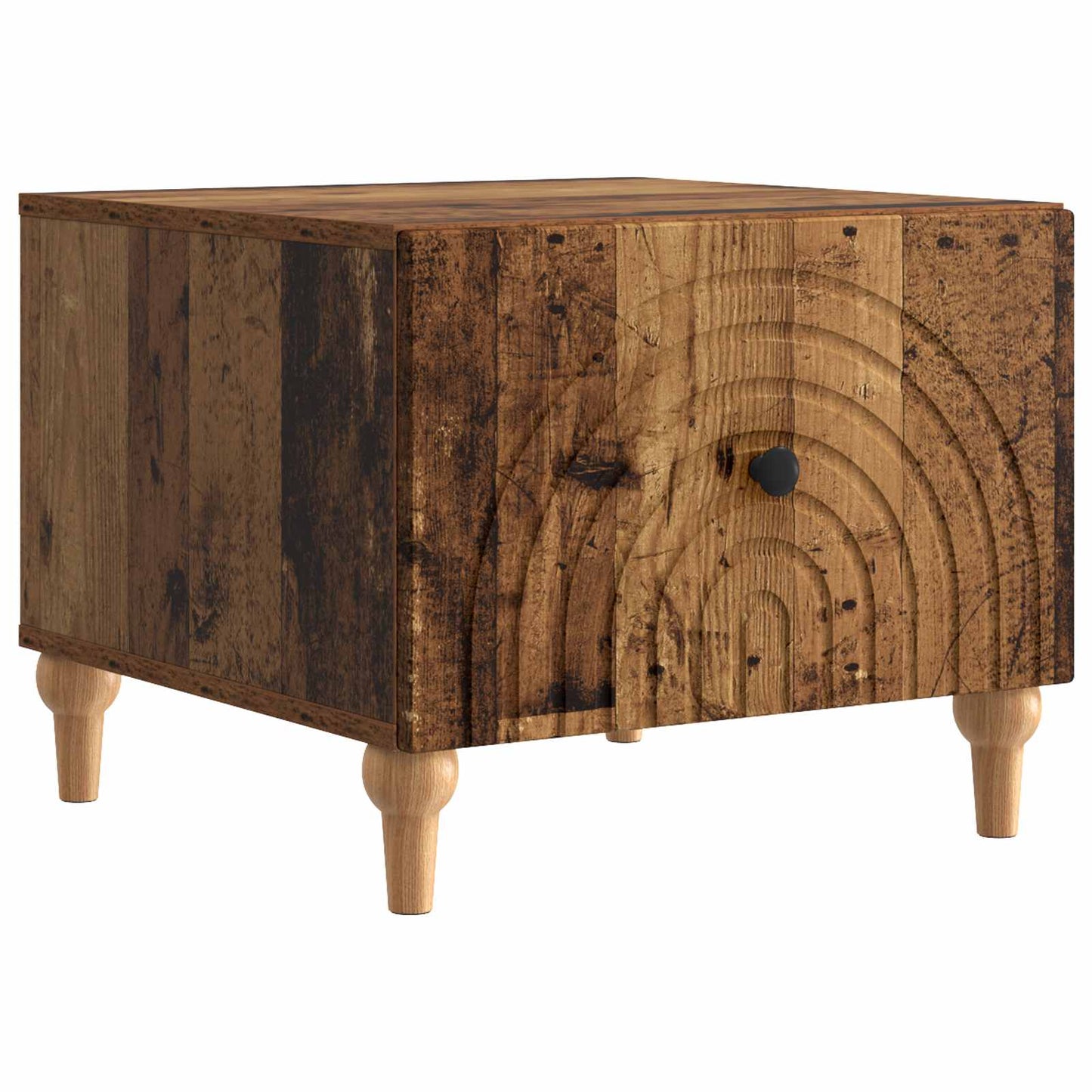 Salontafel met lade Oud hout 49 x 50 x 40 cm Bewerkt hout is nu te koop bij PeponiXL, paradijselijk wonen!