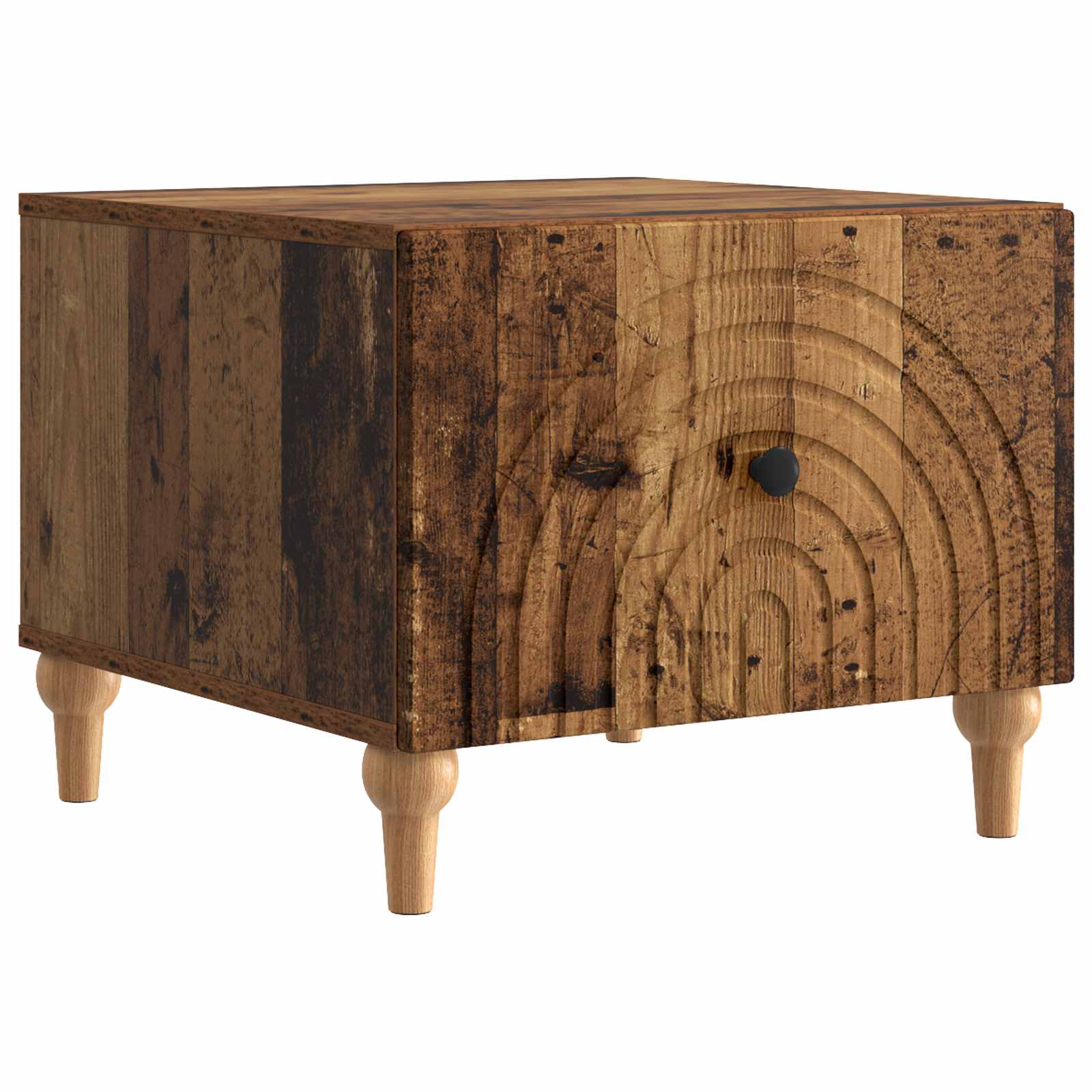 Salontafel met lade Oud hout 49 x 50 x 40 cm Bewerkt hout is nu te koop bij PeponiXL, paradijselijk wonen!