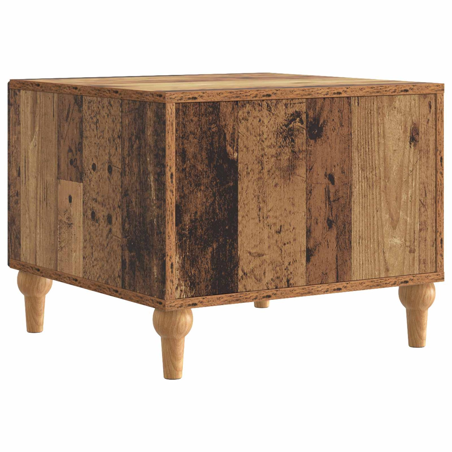 Salontafel met lade Oud hout 49 x 50 x 40 cm Bewerkt hout is nu te koop bij PeponiXL, paradijselijk wonen!