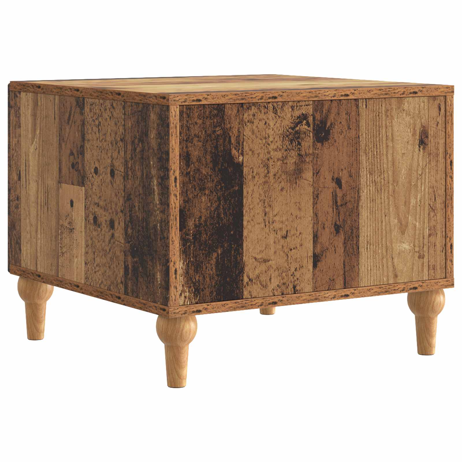 Salontafel met lade Oud hout 49 x 50 x 40 cm Bewerkt hout is nu te koop bij PeponiXL, paradijselijk wonen!