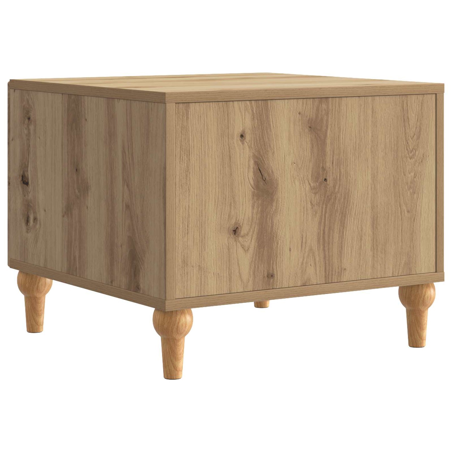Salontafel Artisanaal eiken 49 x 50 x 40 cm Bewerkt hout is nu te koop bij PeponiXL, paradijselijk wonen!