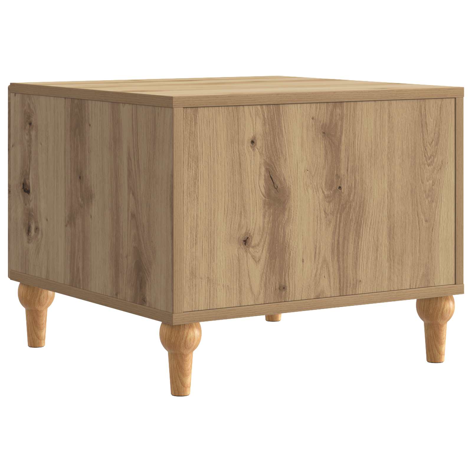 Salontafel Artisanaal eiken 49 x 50 x 40 cm Bewerkt hout is nu te koop bij PeponiXL, paradijselijk wonen!
