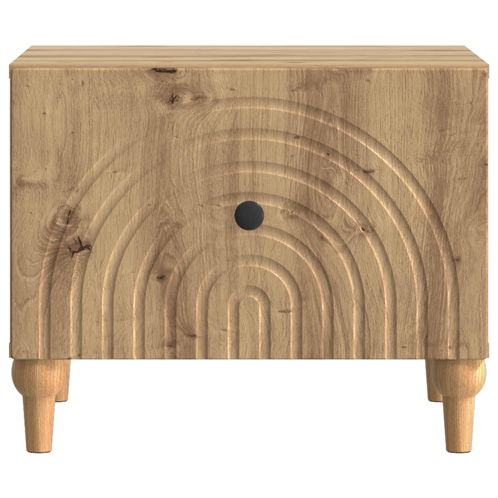 Salontafel Artisanaal eiken 49 x 50 x 40 cm Bewerkt hout is nu te koop bij PeponiXL, paradijselijk wonen!