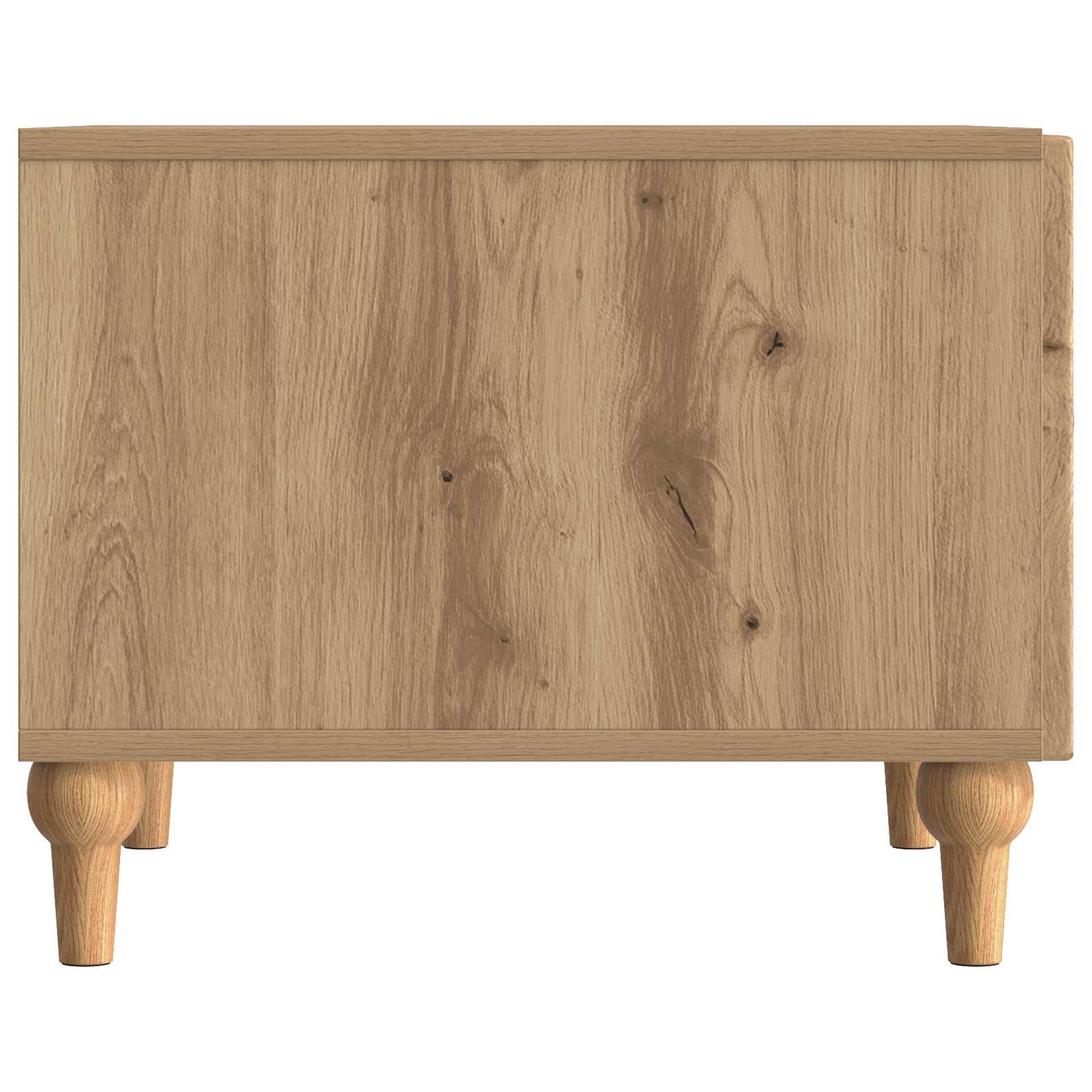 Salontafel Artisanaal eiken 49 x 50 x 40 cm Bewerkt hout is nu te koop bij PeponiXL, paradijselijk wonen!