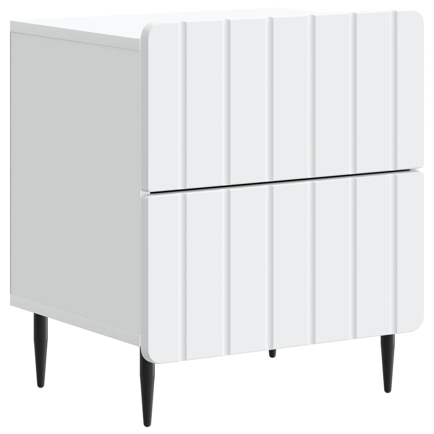 Nachtkastje met lade 2 pcs Wit 43 x 34,5 x 49,5 cm Bewerkt hout is nu te koop bij PeponiXL, paradijselijk wonen!