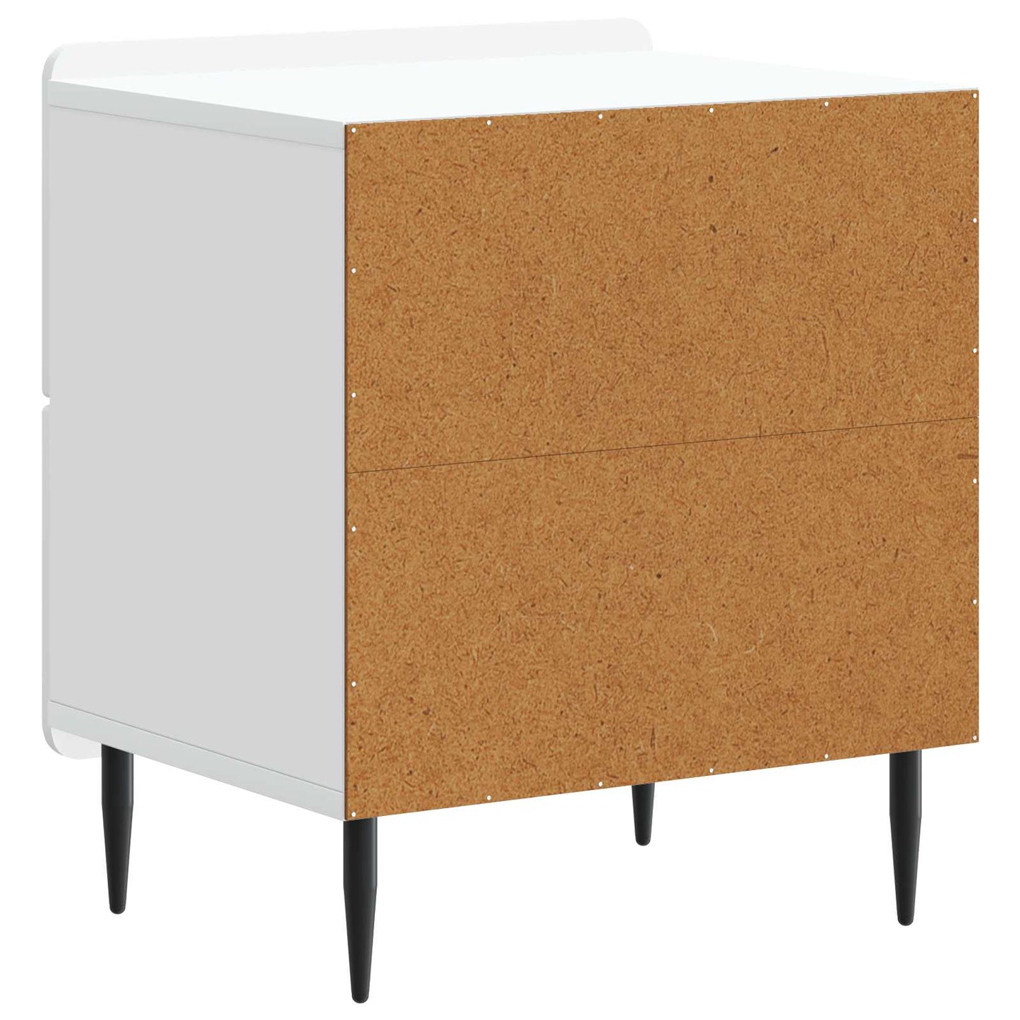 Nachtkastje met lade 2 pcs Wit 43 x 34,5 x 49,5 cm Bewerkt hout is nu te koop bij PeponiXL, paradijselijk wonen!