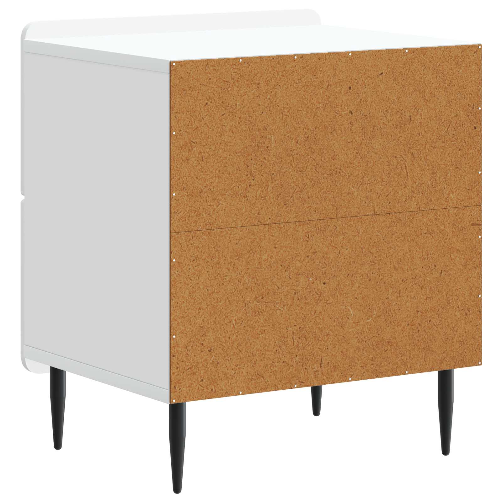 Nachtkastje met lade 2 pcs Wit 43 x 34,5 x 49,5 cm Bewerkt hout is nu te koop bij PeponiXL, paradijselijk wonen!