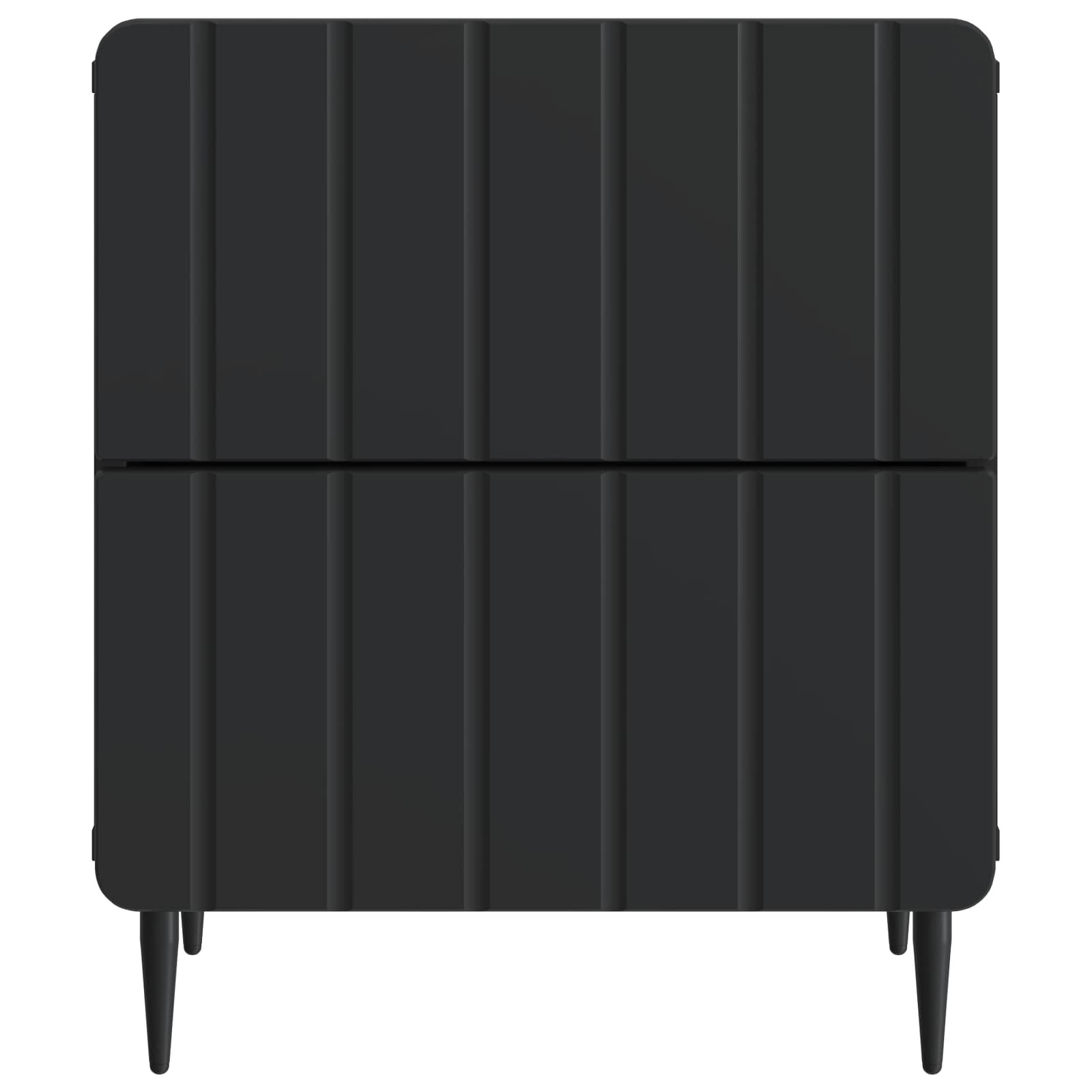 Nachtkastje met lade Zwart 43 x 34,5 x 49,5 cm Bewerkt hout is nu te koop bij PeponiXL, paradijselijk wonen!