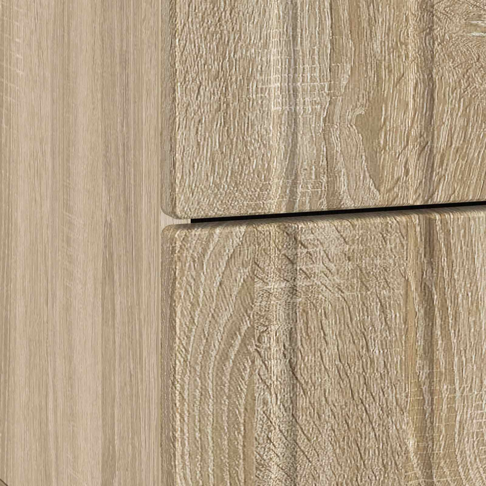 Nachtkastje Sonoma Eiken 43 x 34,5 x 49,5 cm Bewerkt hout is nu te koop bij PeponiXL, paradijselijk wonen!