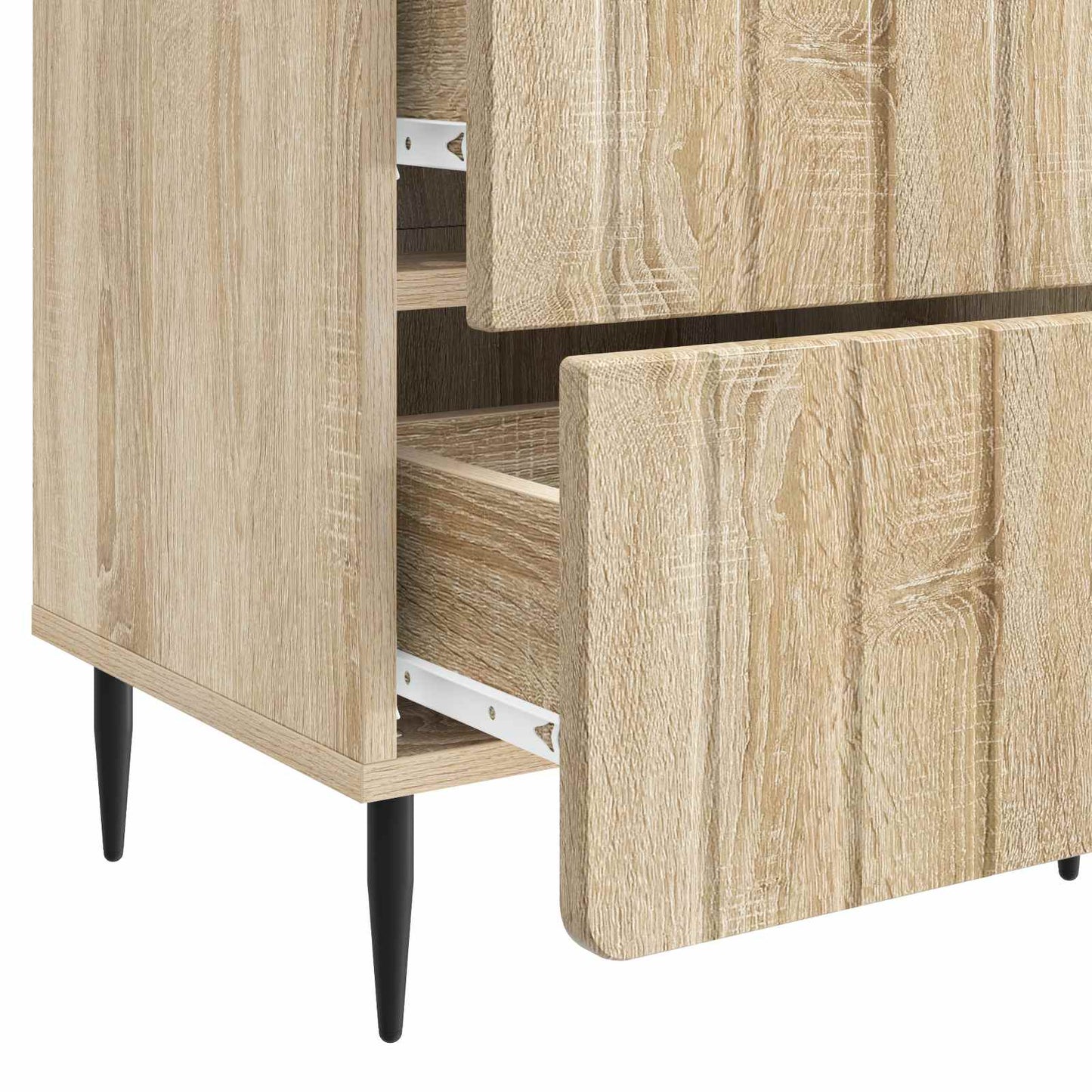 Nachtkastje Sonoma Eiken 43 x 34,5 x 49,5 cm Bewerkt hout is nu te koop bij PeponiXL, paradijselijk wonen!