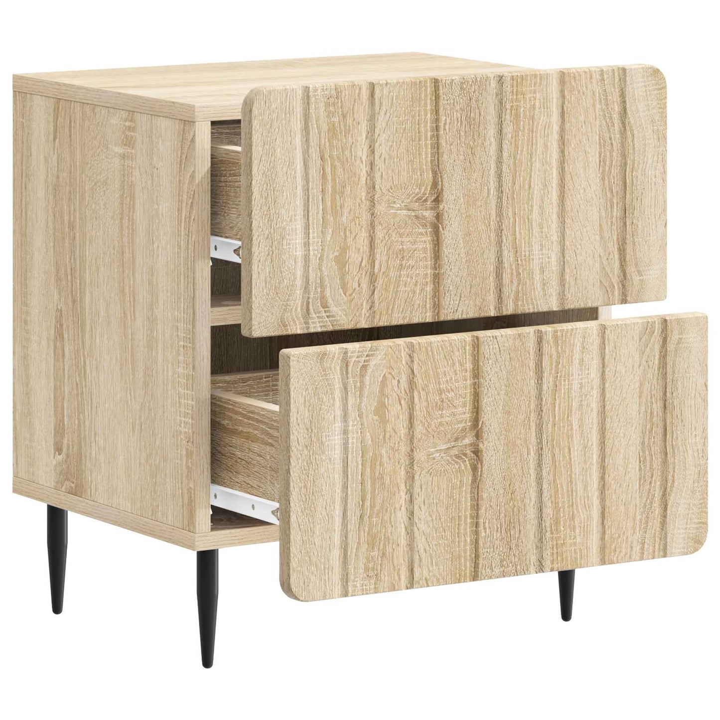 Nachtkastje Sonoma Eiken 43 x 34,5 x 49,5 cm Bewerkt hout is nu te koop bij PeponiXL, paradijselijk wonen!