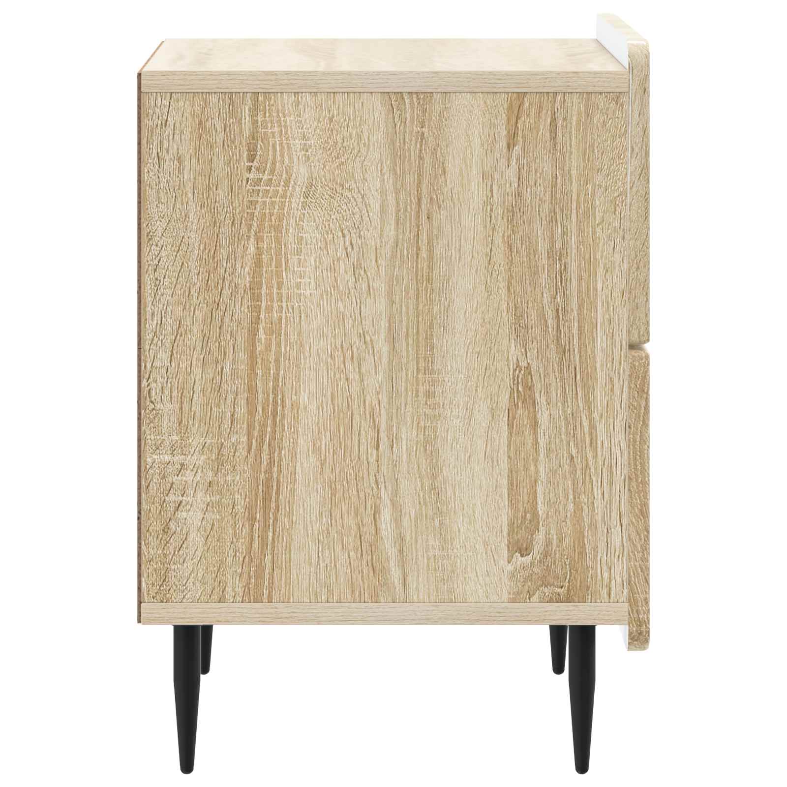 Nachtkastje 2 pcs Sonoma Eiken 43 x 34,5 x 49,5 cm Bewerkt hout is nu te koop bij PeponiXL, paradijselijk wonen!