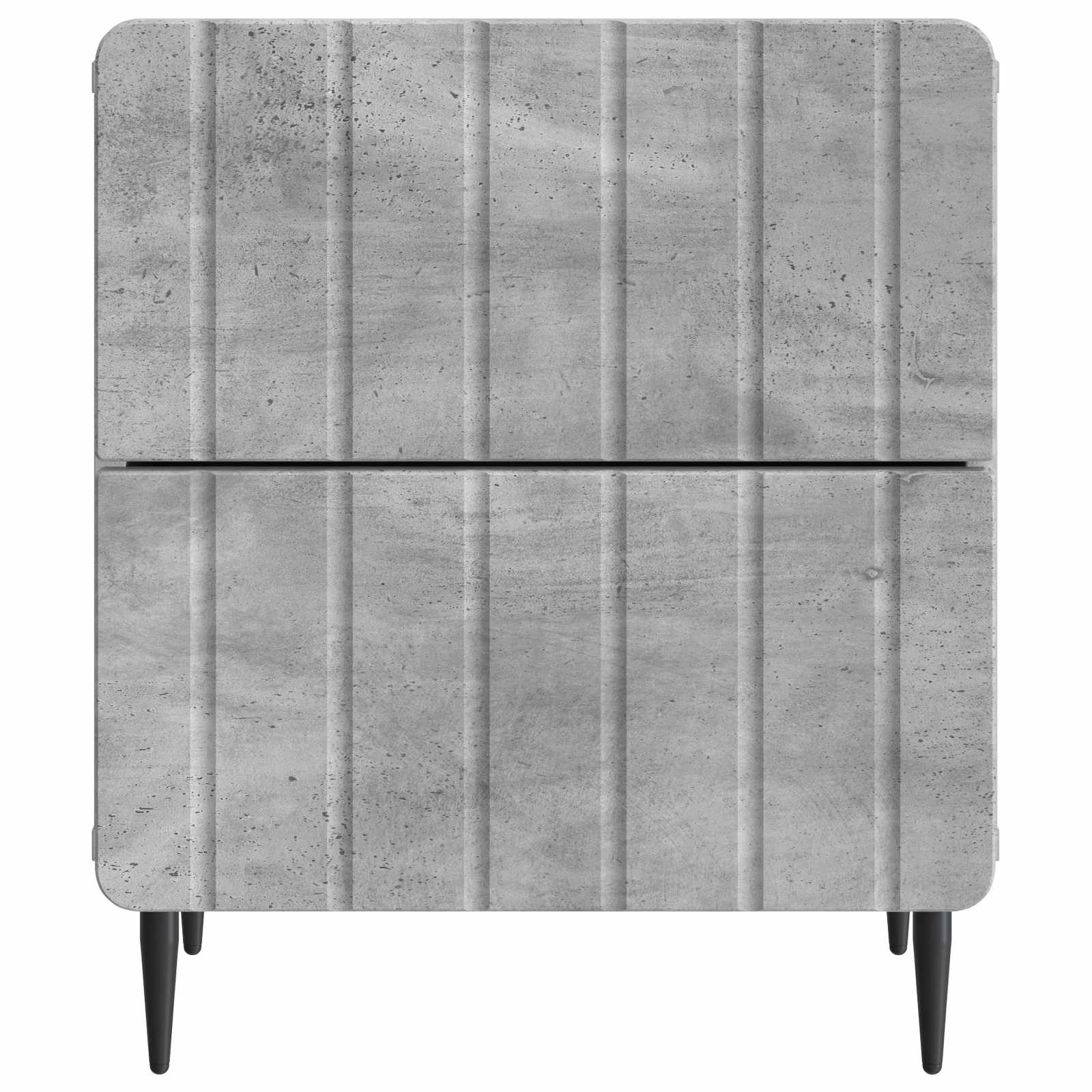 Nachtkastje 2 pcs Betongrijs 43 x 34,5 x 49,5 cm Bewerkt hout is nu te koop bij PeponiXL, paradijselijk wonen!