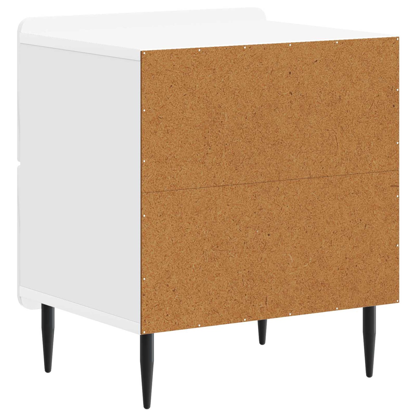 Nachtkastje met lade 2 pcs Hoogglans Wit 43 x 34,5 x 49,5 cm is nu te koop bij PeponiXL, paradijselijk wonen!