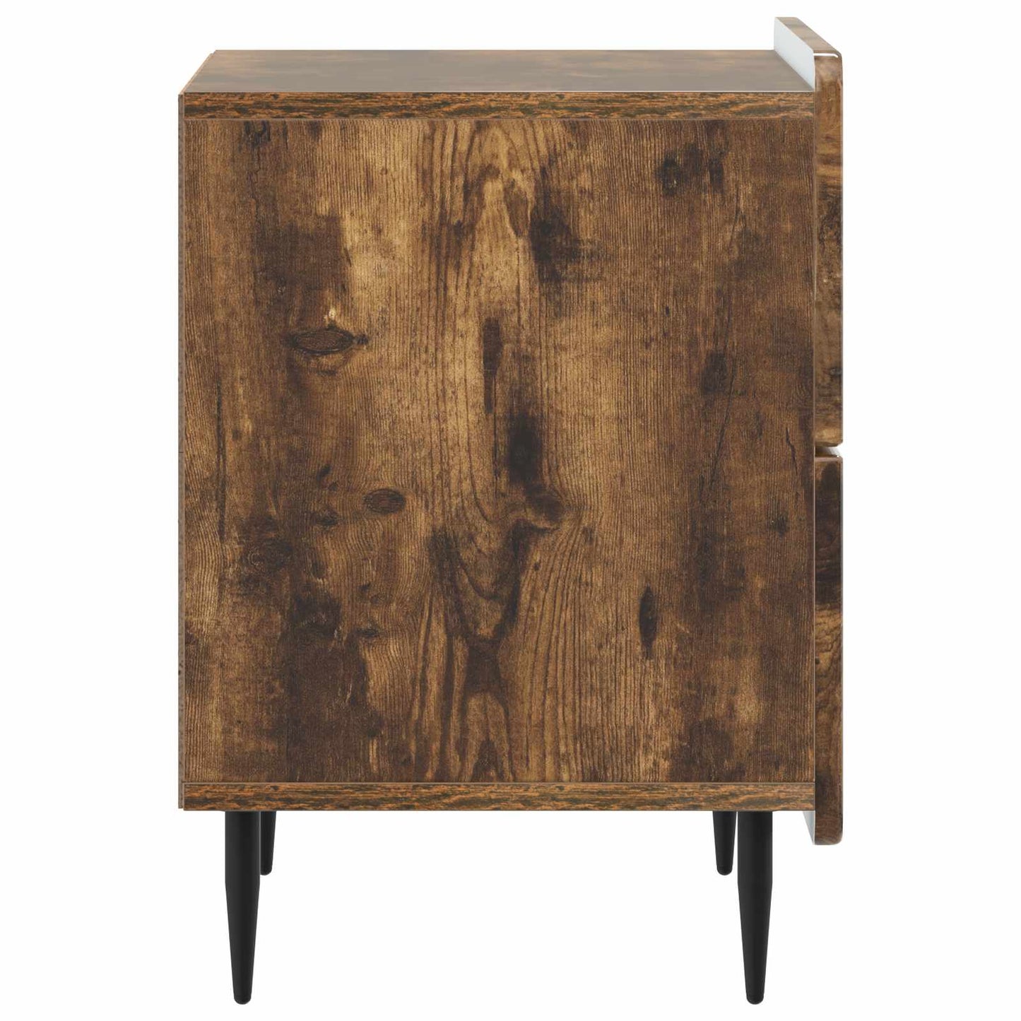 Nachtkastje Gerookt eiken 43 x 34,5 x 49,5 cm Bewerkt hout is nu te koop bij PeponiXL, paradijselijk wonen!