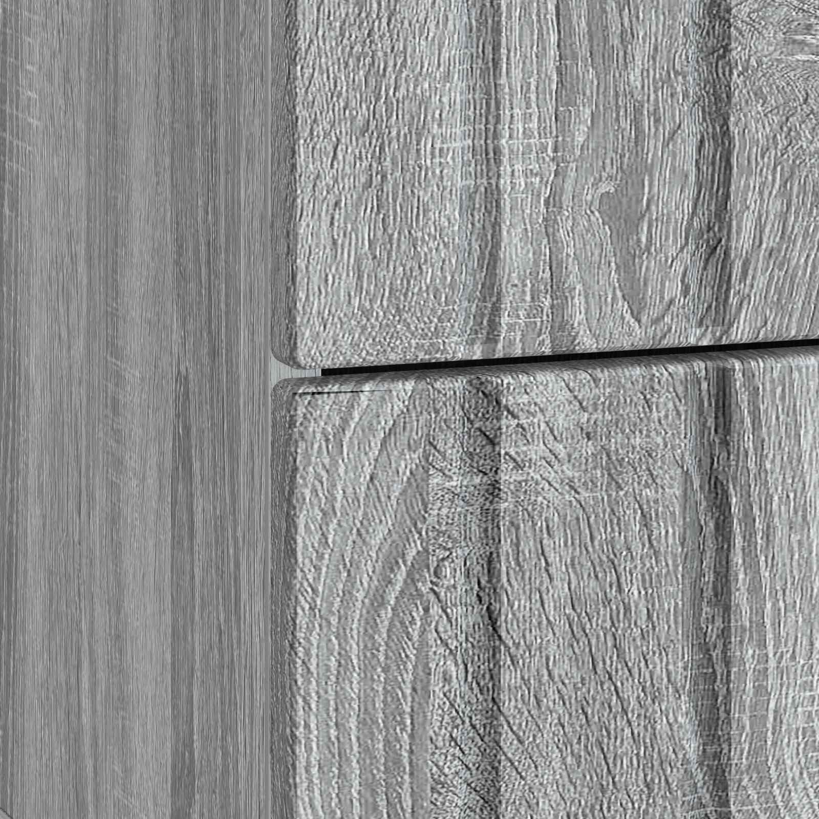 Nachtkastje Grijs sonoma 43 x 34,5 x 49,5 cm Bewerkt hout is nu te koop bij PeponiXL, paradijselijk wonen!