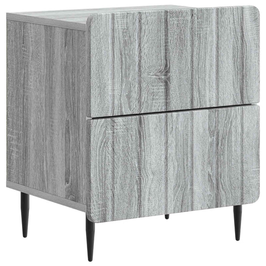 Nachtkastje Grijs sonoma 43 x 34,5 x 49,5 cm Bewerkt hout is nu te koop bij PeponiXL, paradijselijk wonen!