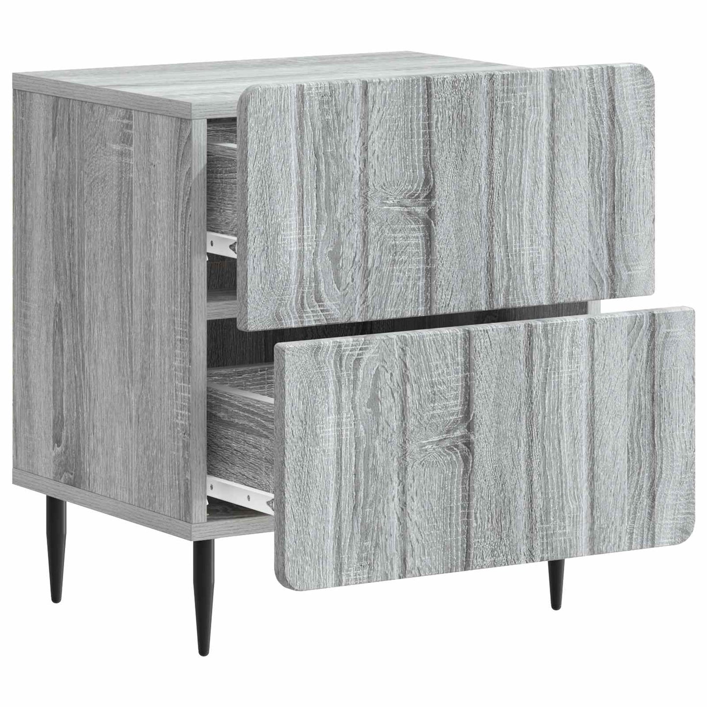 Nachtkastje Grijs sonoma 43 x 34,5 x 49,5 cm Bewerkt hout is nu te koop bij PeponiXL, paradijselijk wonen!