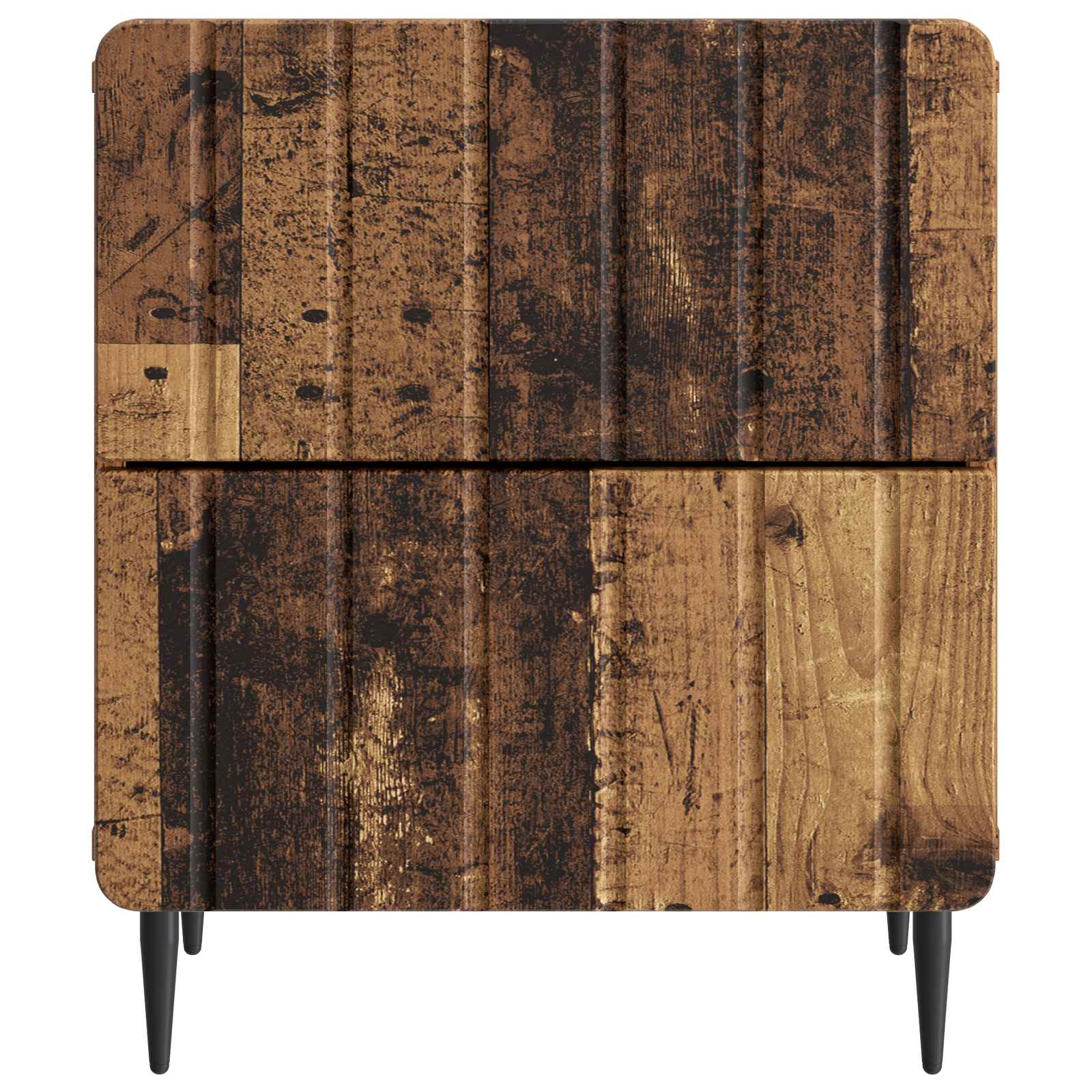 Nachtkastje met lade Oud hout 43 x 34,5 x 49,5 cm Bewerkt hout is nu te koop bij PeponiXL, paradijselijk wonen!