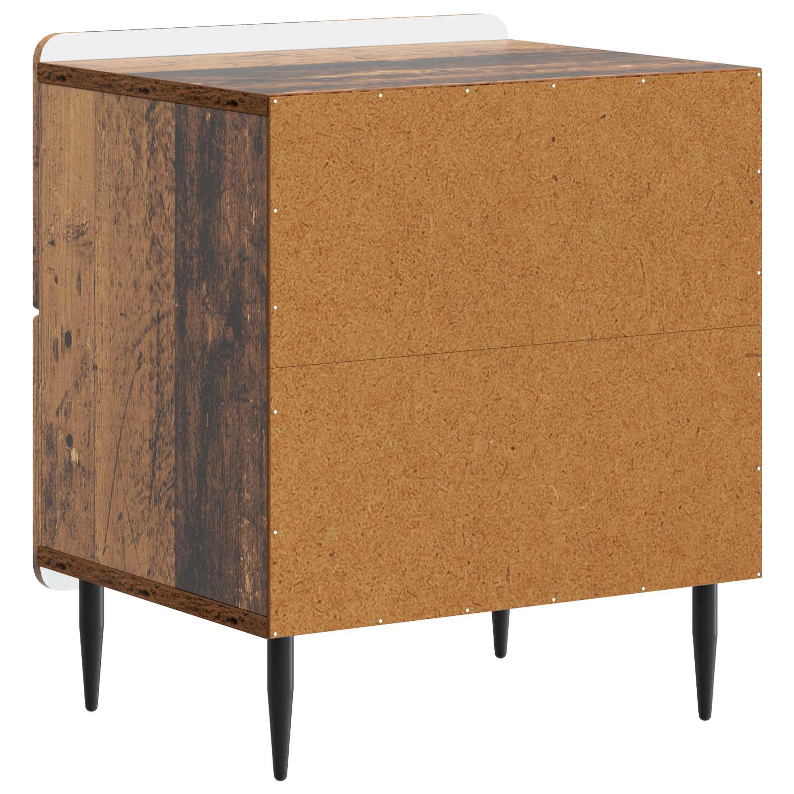 Nachtkastje 2 pcs Oud hout 43 x 34,5 x 49,5 cm Bewerkt hout is nu te koop bij PeponiXL, paradijselijk wonen!