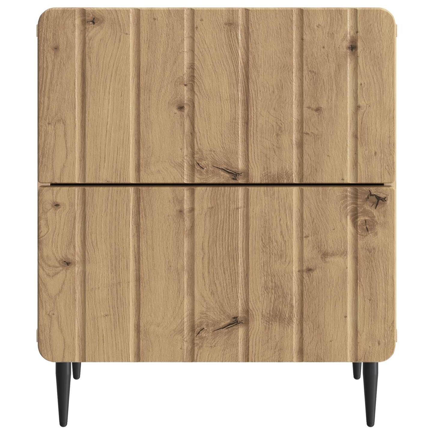 Nachtkastje met lade 2 pcs Artisanaal eiken 43 x 34,5 x 49,5 cm is nu te koop bij PeponiXL, paradijselijk wonen!