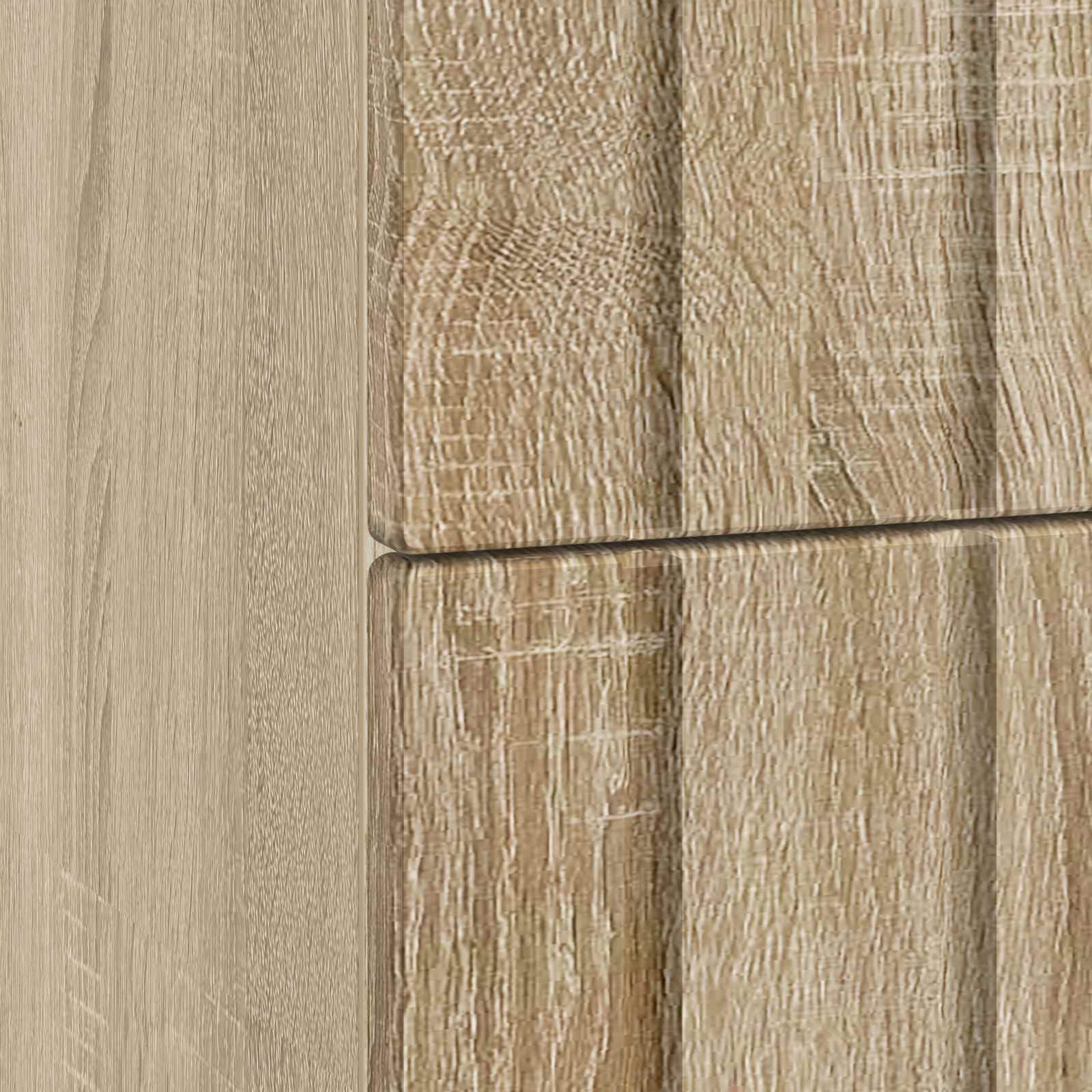 Nachtkastje Sonoma Eiken 62 x 34,5 x 49,5 cm Bewerkt hout is nu te koop bij PeponiXL, paradijselijk wonen!