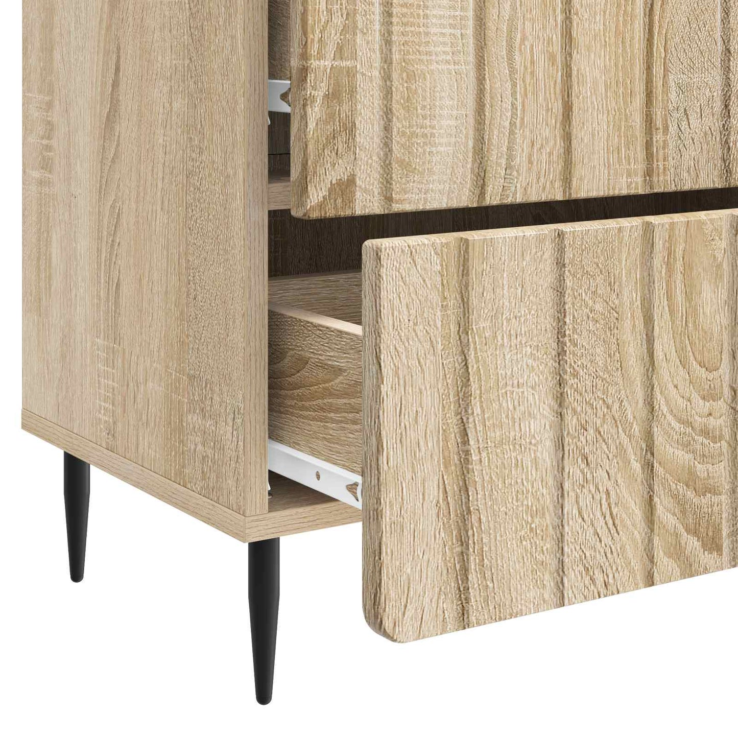 Nachtkastje Sonoma Eiken 62 x 34,5 x 49,5 cm Bewerkt hout is nu te koop bij PeponiXL, paradijselijk wonen!