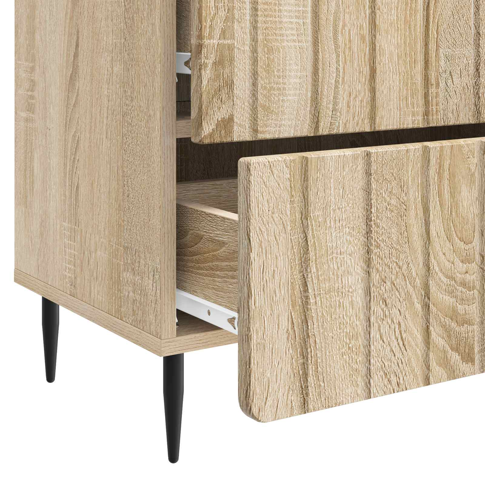 Nachtkastje Sonoma Eiken 62 x 34,5 x 49,5 cm Bewerkt hout is nu te koop bij PeponiXL, paradijselijk wonen!