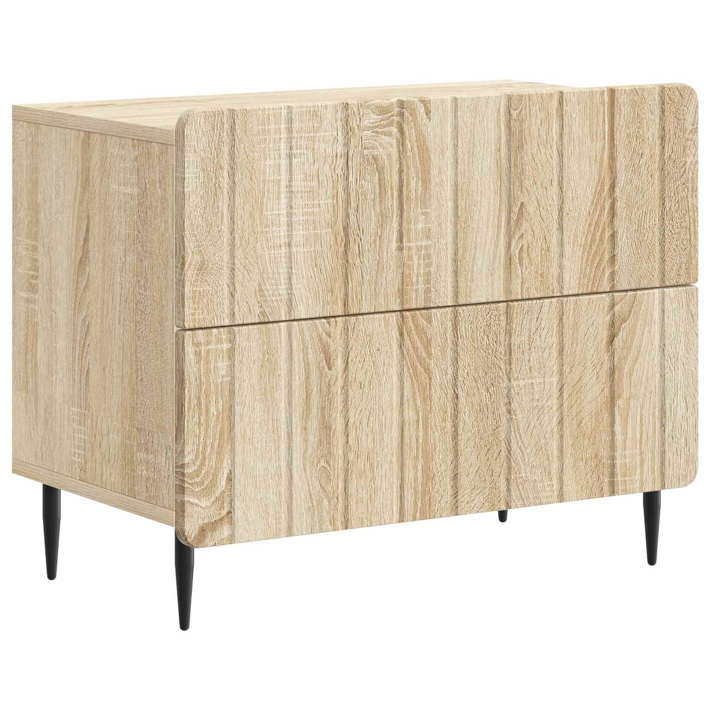 Nachtkastje Sonoma Eiken 62 x 34,5 x 49,5 cm Bewerkt hout is nu te koop bij PeponiXL, paradijselijk wonen!